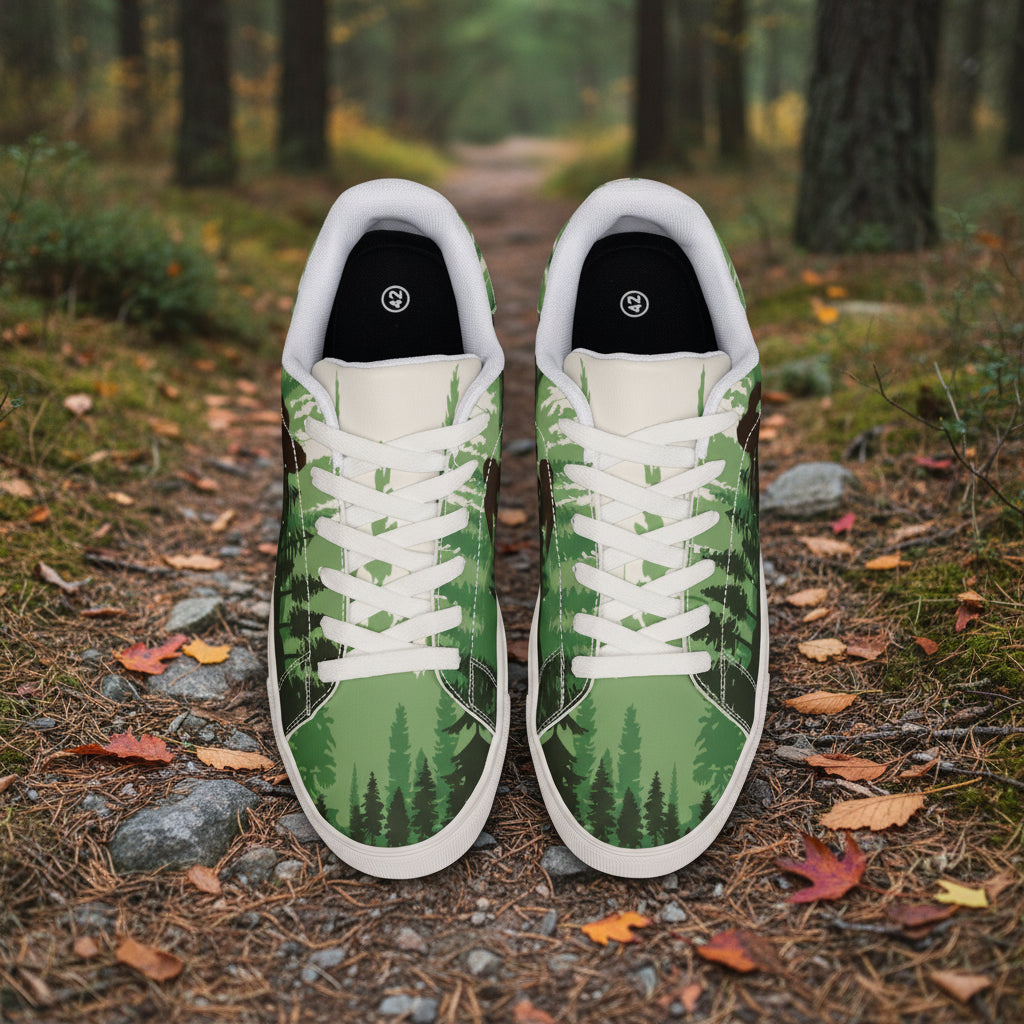 Woodland Walker Low-Top Leather Sneakers