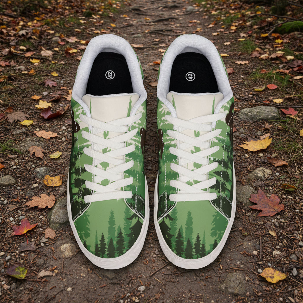 Woodland Walker Low-Top Leather Sneakers