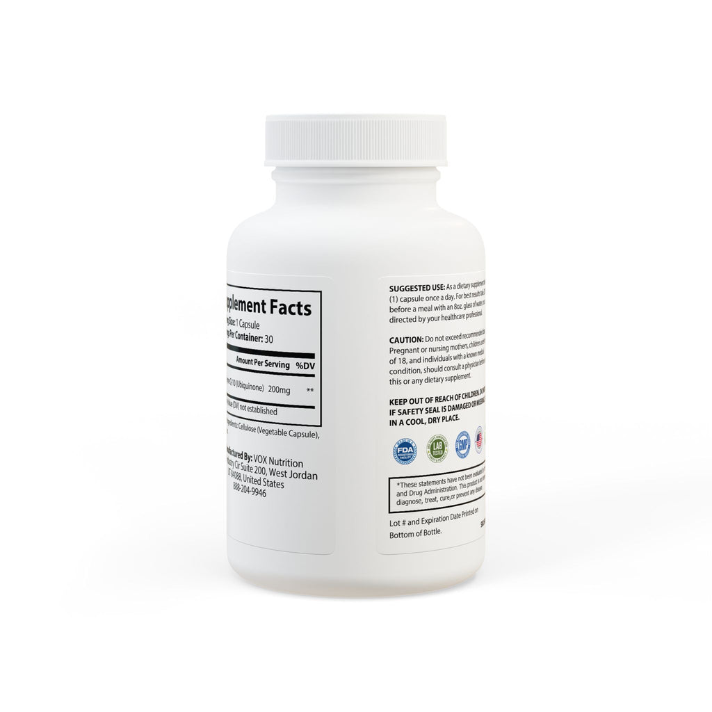 WildBound CoQ10 (Ubiquinone) Supplement (30 Capsules) - Hidden Realm Essentials