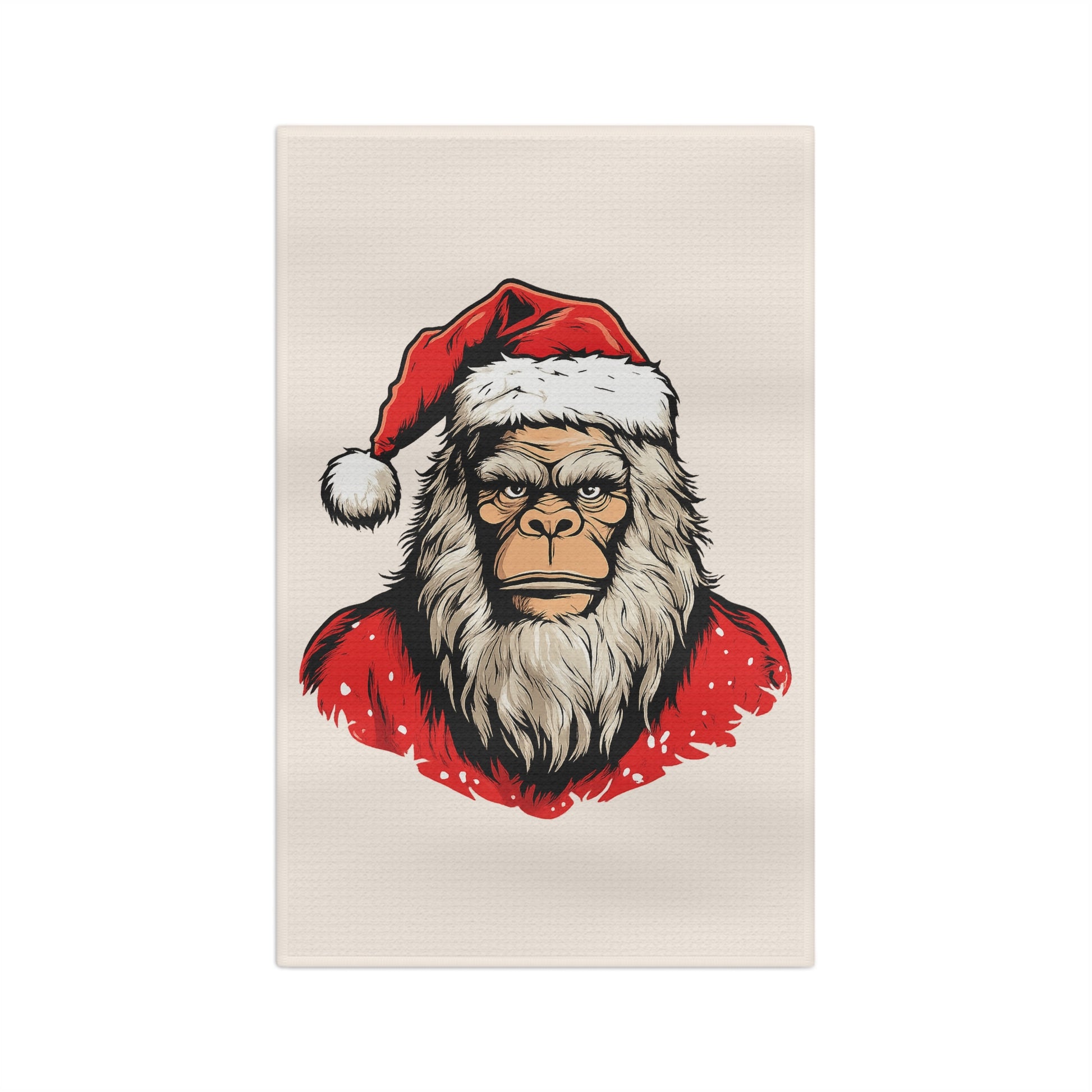 Santa Squatch – Microfiber Tea Towel