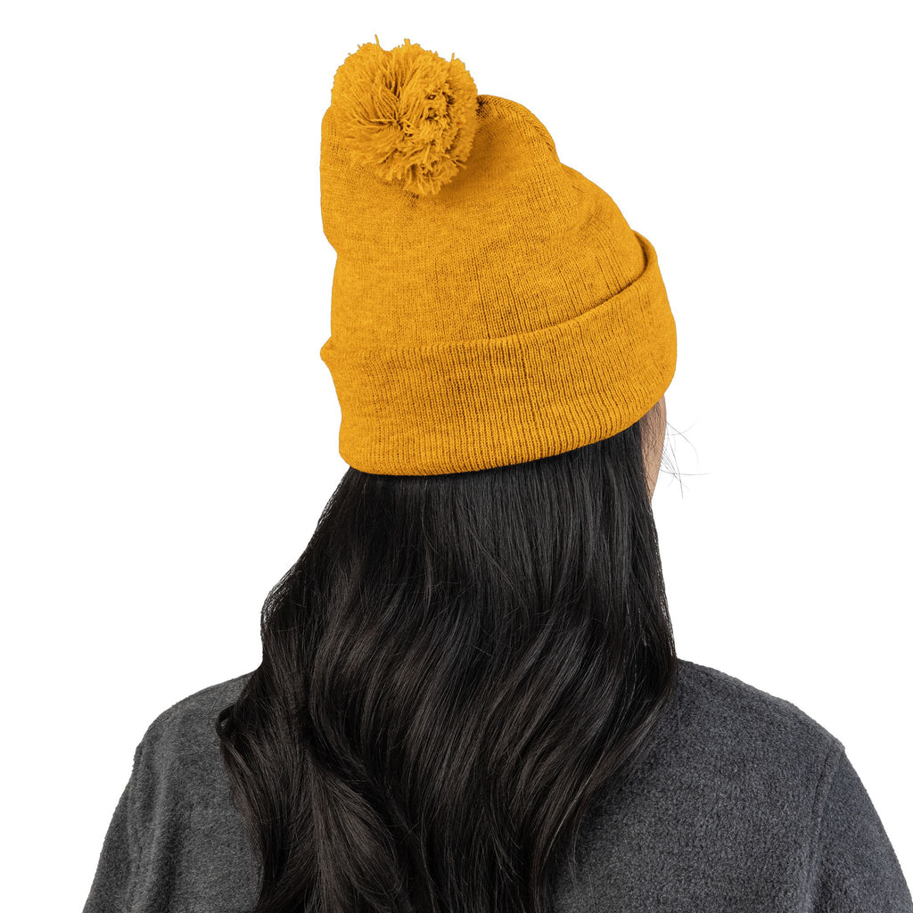Born to Shine – Cozy Pom Knit Beanie