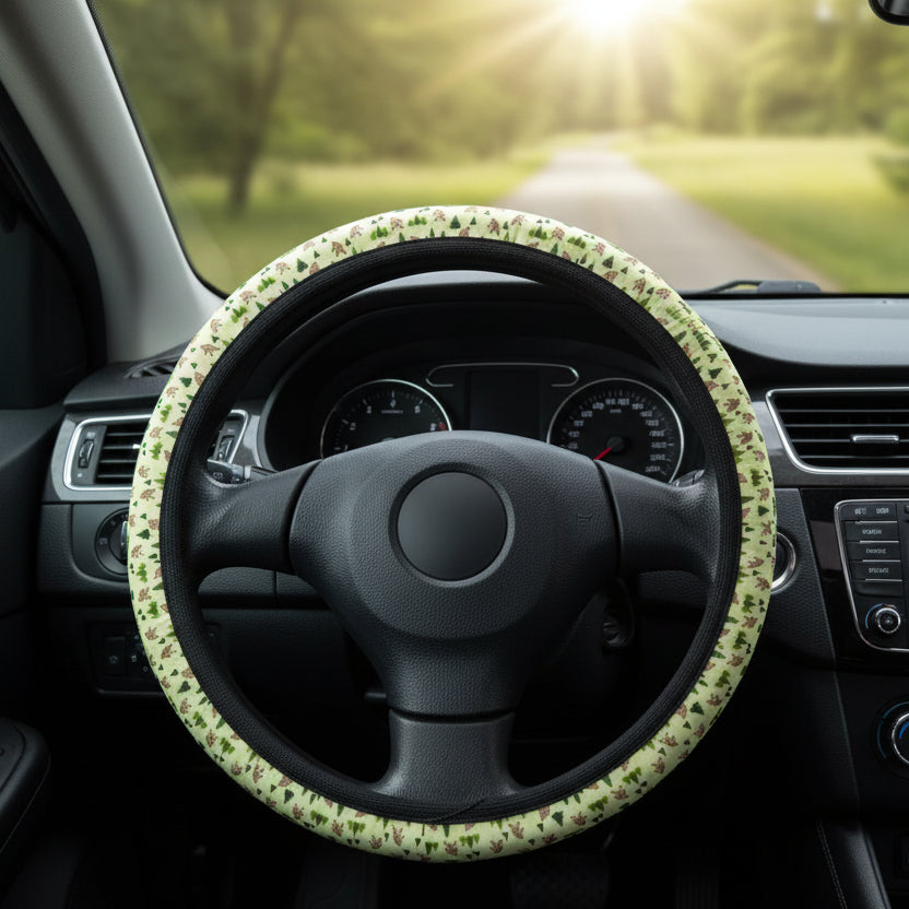 Into the Pines Steering Wheel Cover