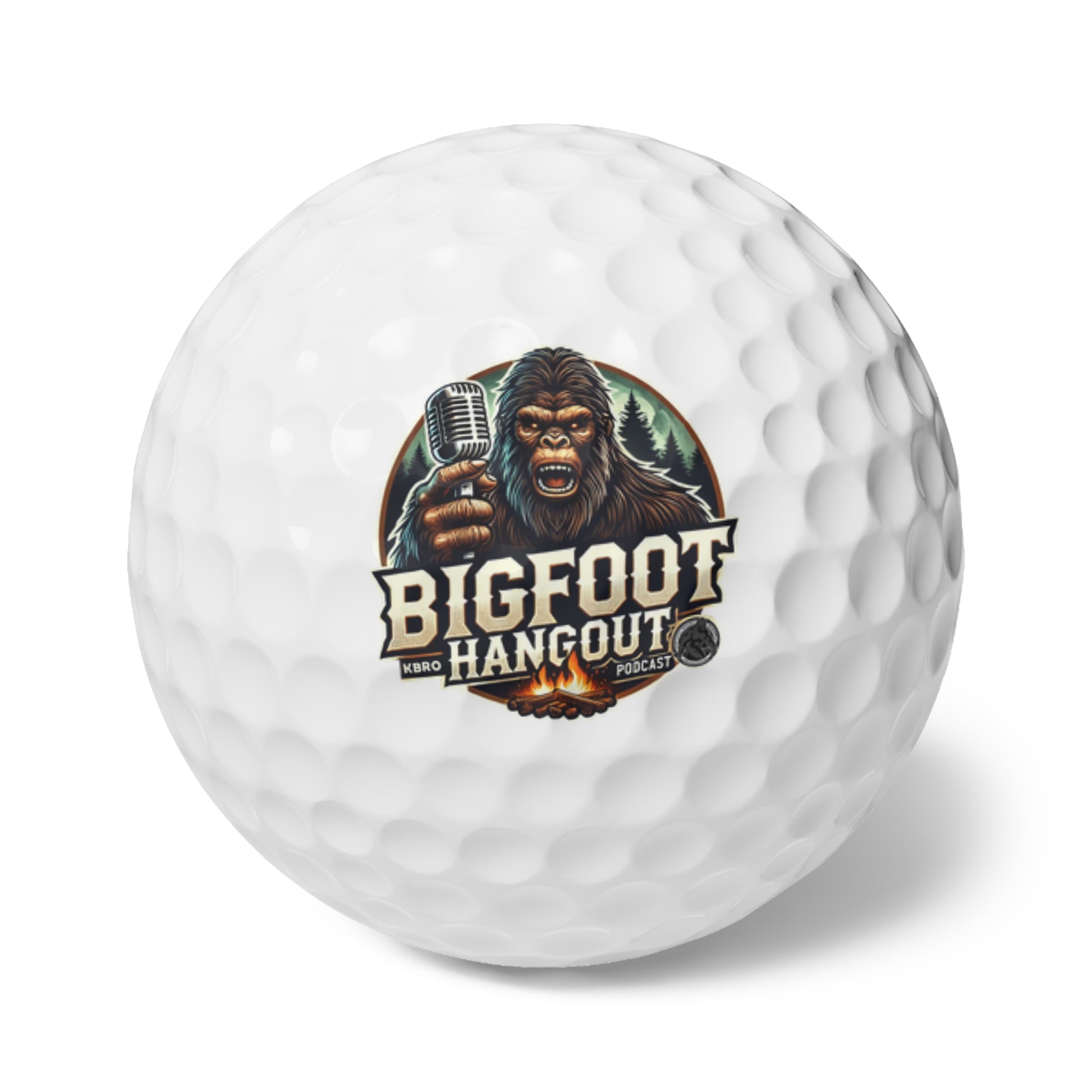 The Bigfoot Hangout Golf Balls, 6pcs