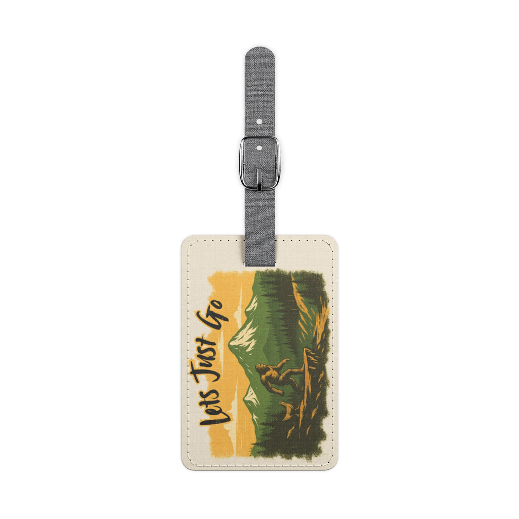 Let’s Just Go – Wander Wild Fabric Luggage Tag