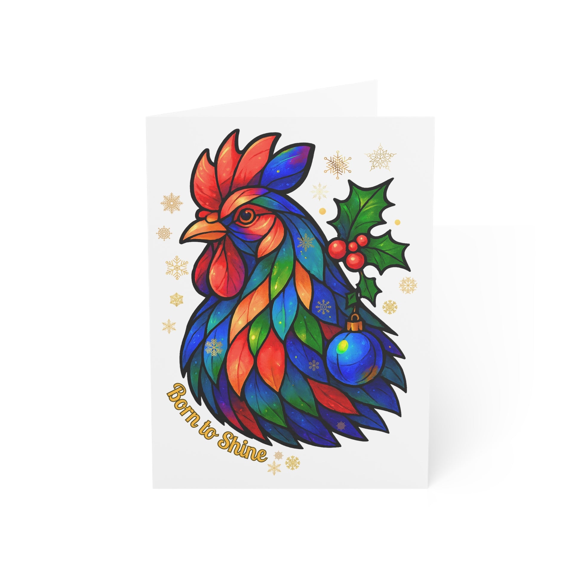 Born to Shine – Legendary Christmas Rooster Card Set