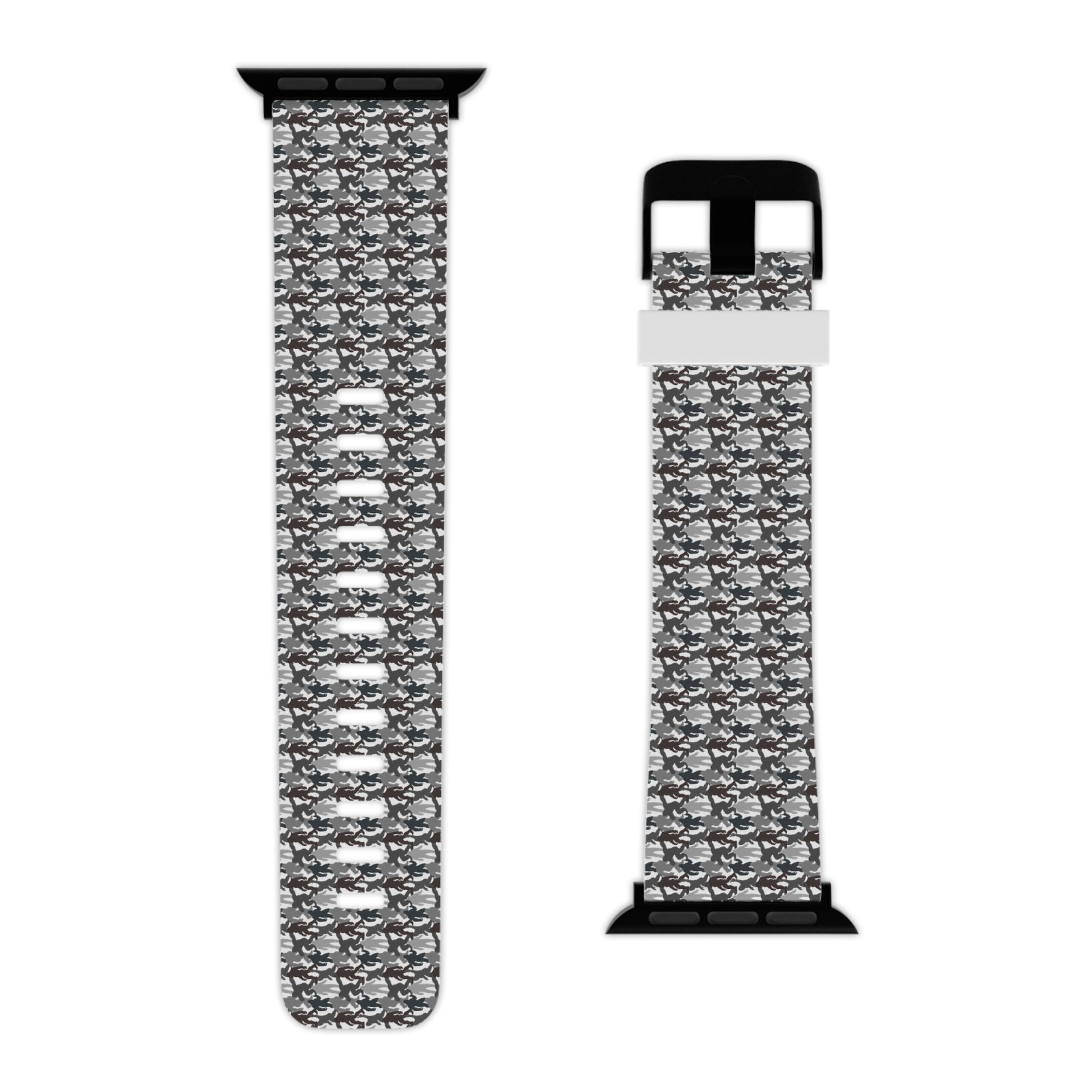 Shadow Stalker Camo – Stealth Edition Watch Band in white