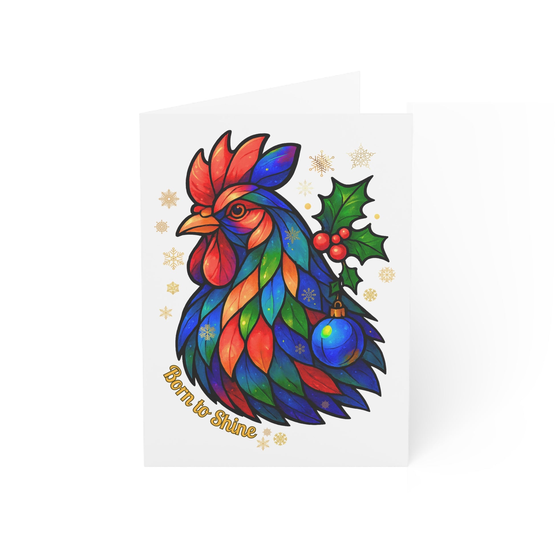 Born to Shine – Legendary Christmas Rooster Card Set
