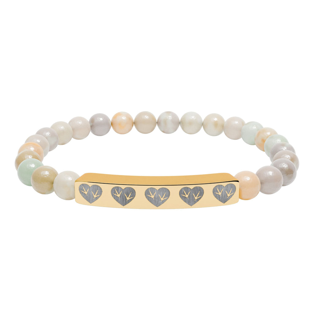 Heart of the Coop Natural Stone Bracelet