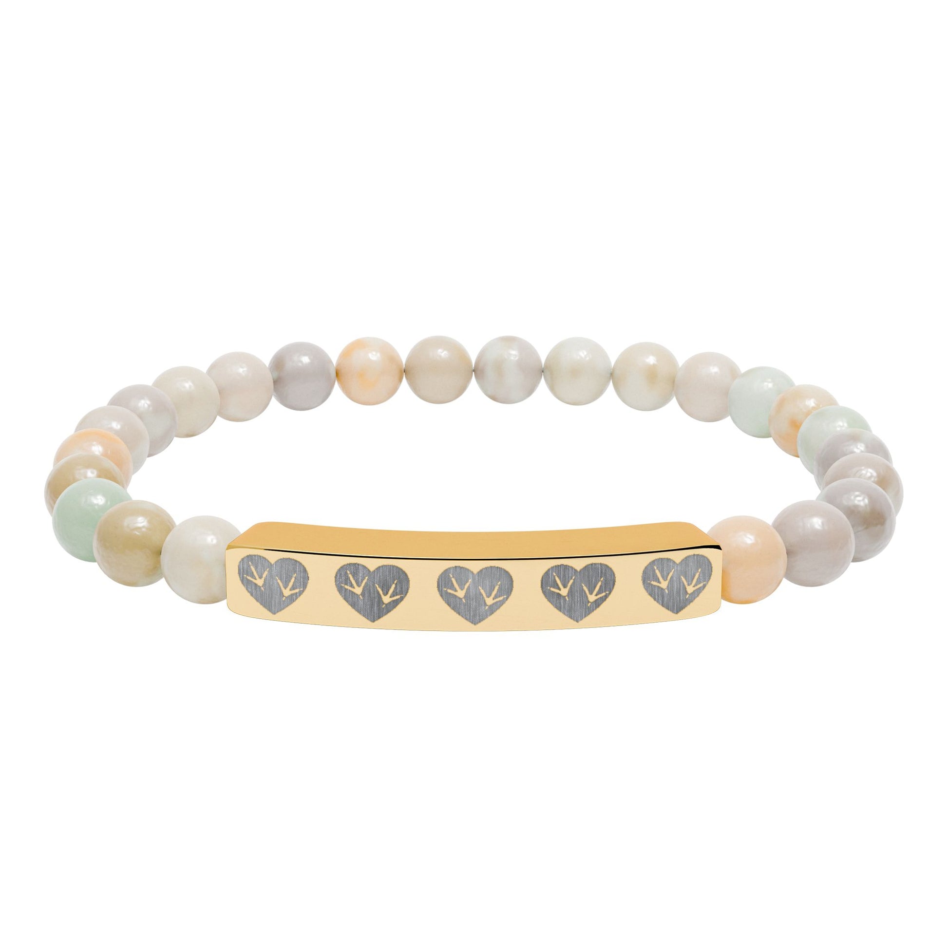 Heart of the Coop Natural Stone Bracelet