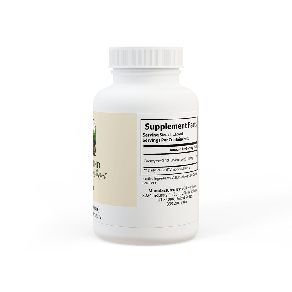 WildBound CoQ10 (Ubiquinone) Supplement (30 Capsules) - Hidden Realm Essentials