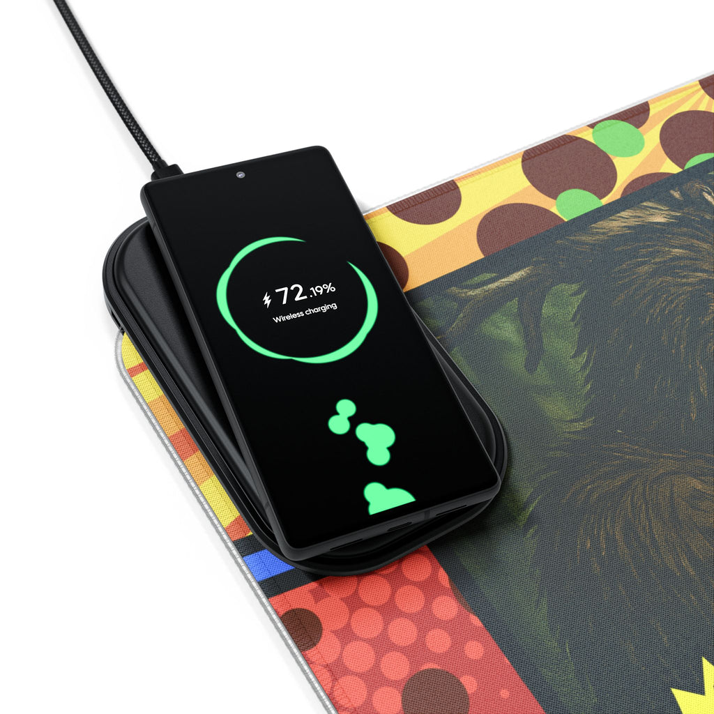 Boom Bam: Legends Unleashed – LED Wireless Charging Mouse Pad