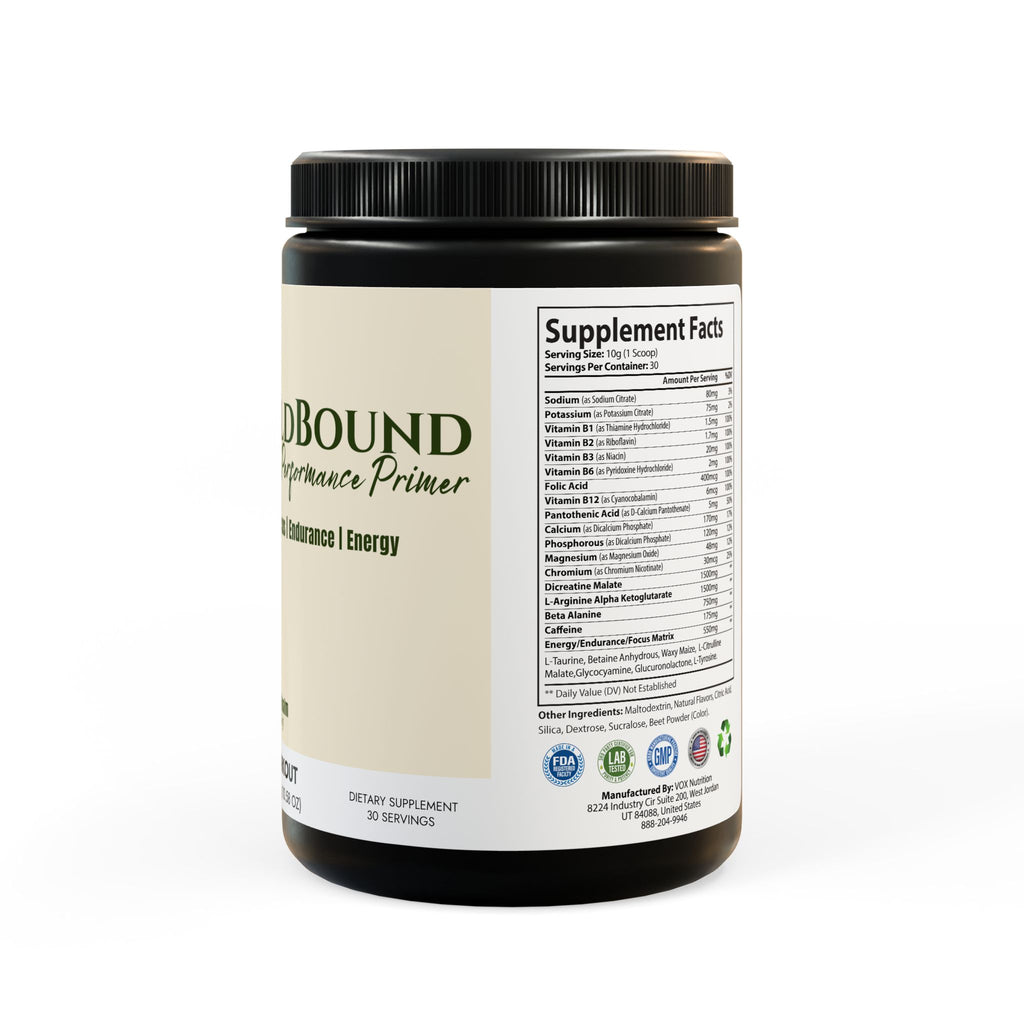 WildBound Pre-Workout Supplement, Watermelon (300g, 10.58oz) - Hidden Realm Essentials