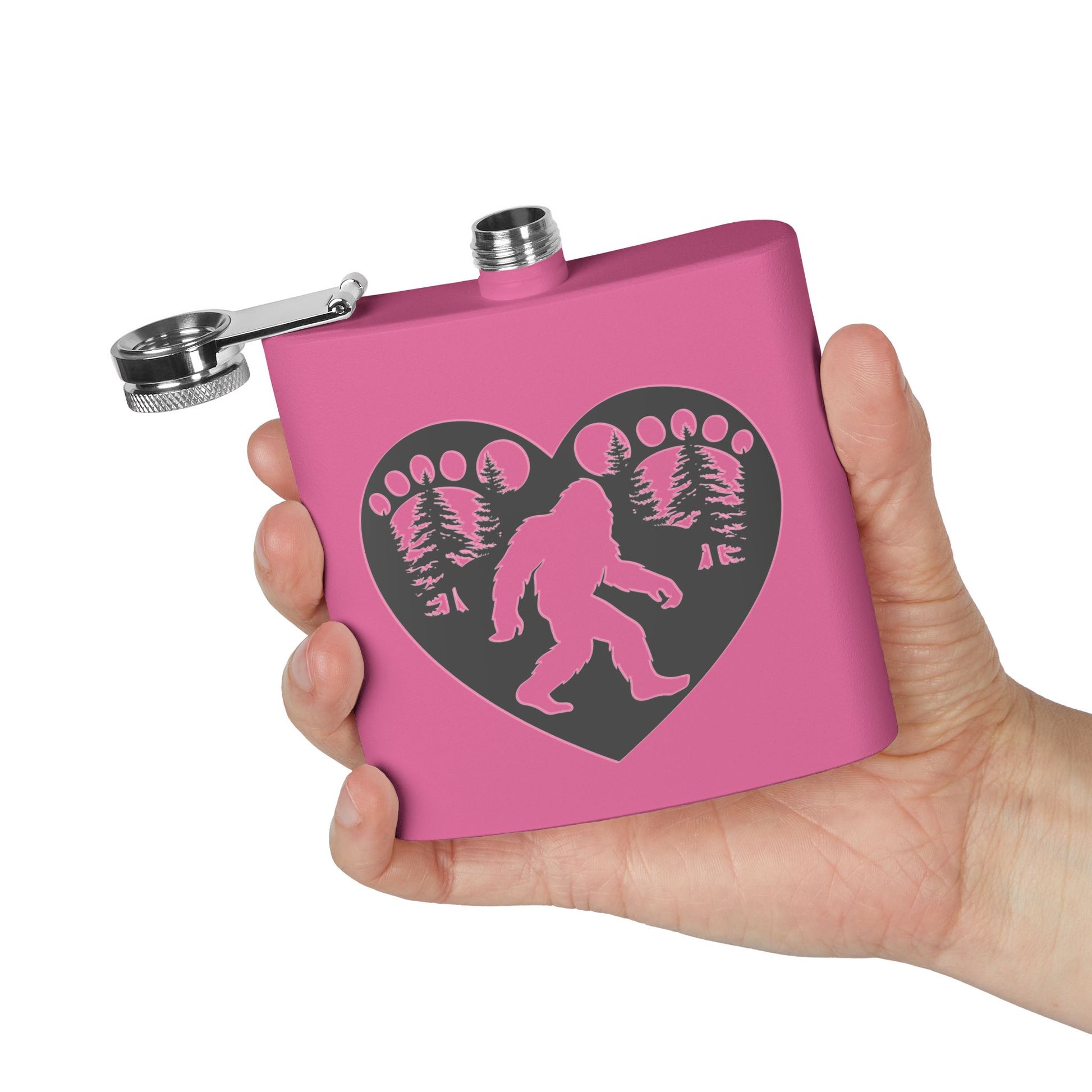 Dark Heart of the Wild – Bigfoot Love Stainless Steel Flask