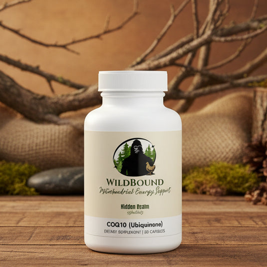 WildBound CoQ10 (Ubiquinone) Supplement (30 Capsules) - Hidden Realm Essentials