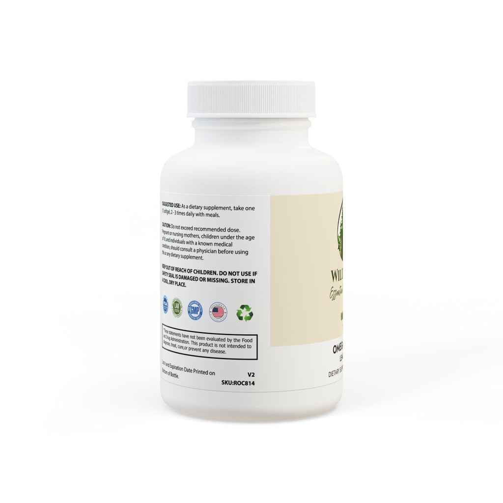 WildBound Omega 3 Fish Oil Supplement (60 Softgels) - Hidden Realm Essentials