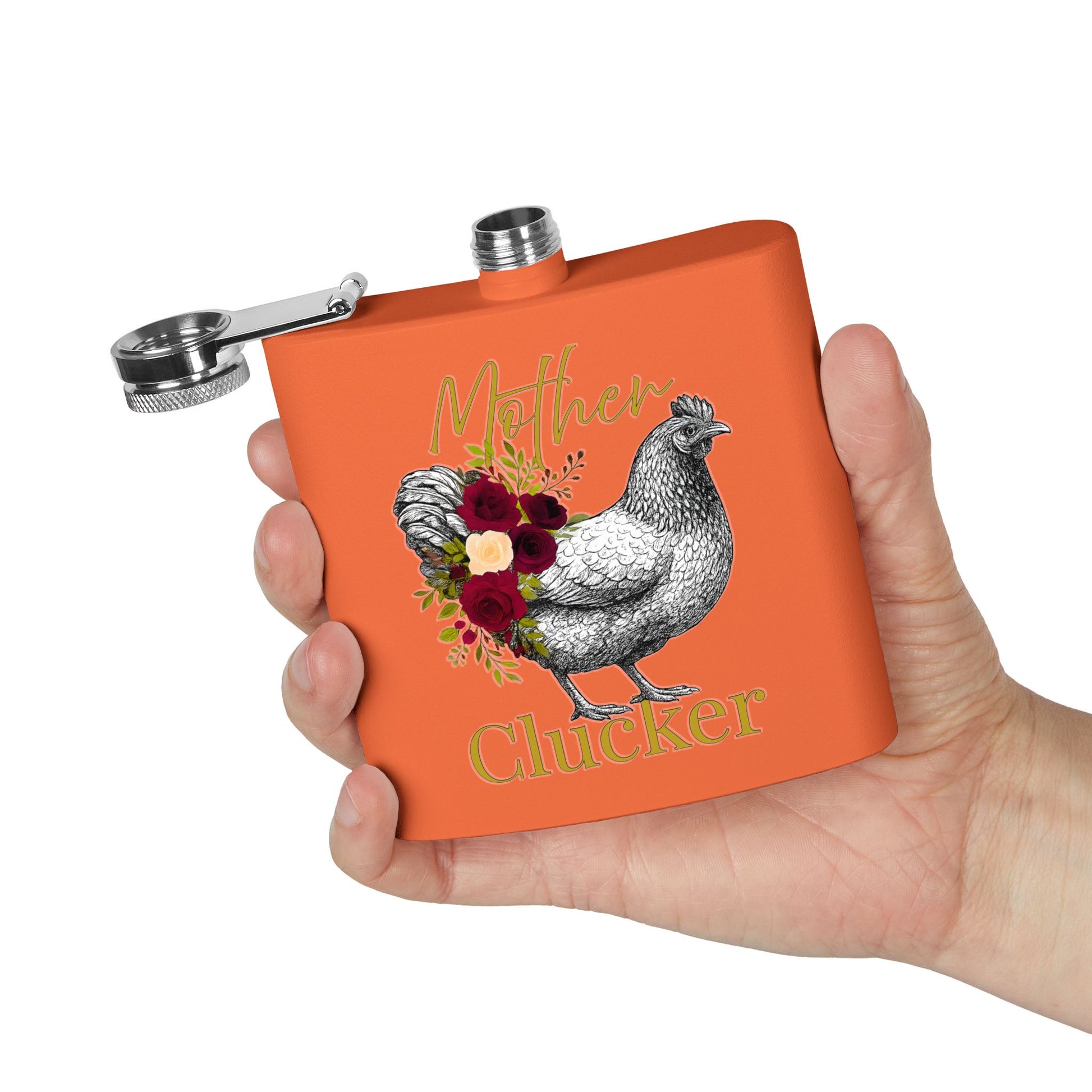 Mother Clucker – Stainless Steel Flask