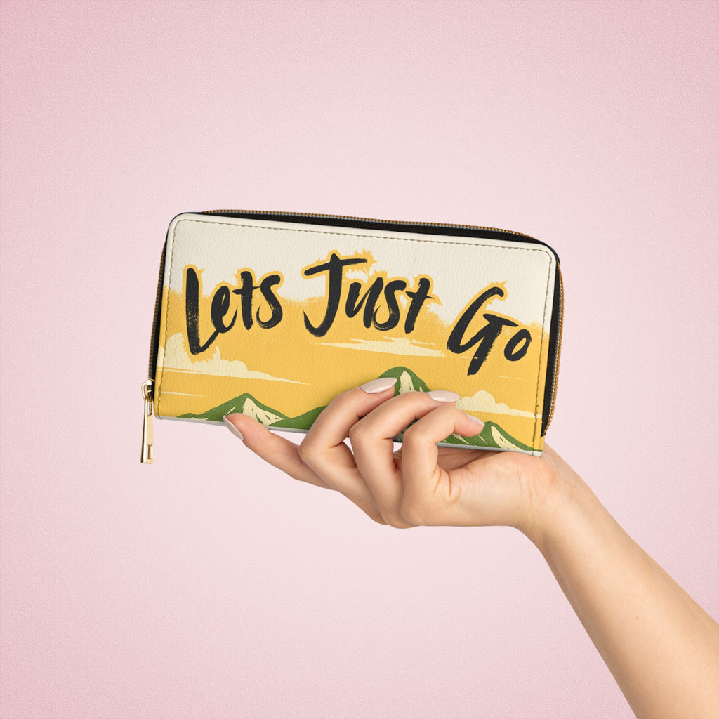 Let’s Just Go – Wander Wild Zipper Wallet