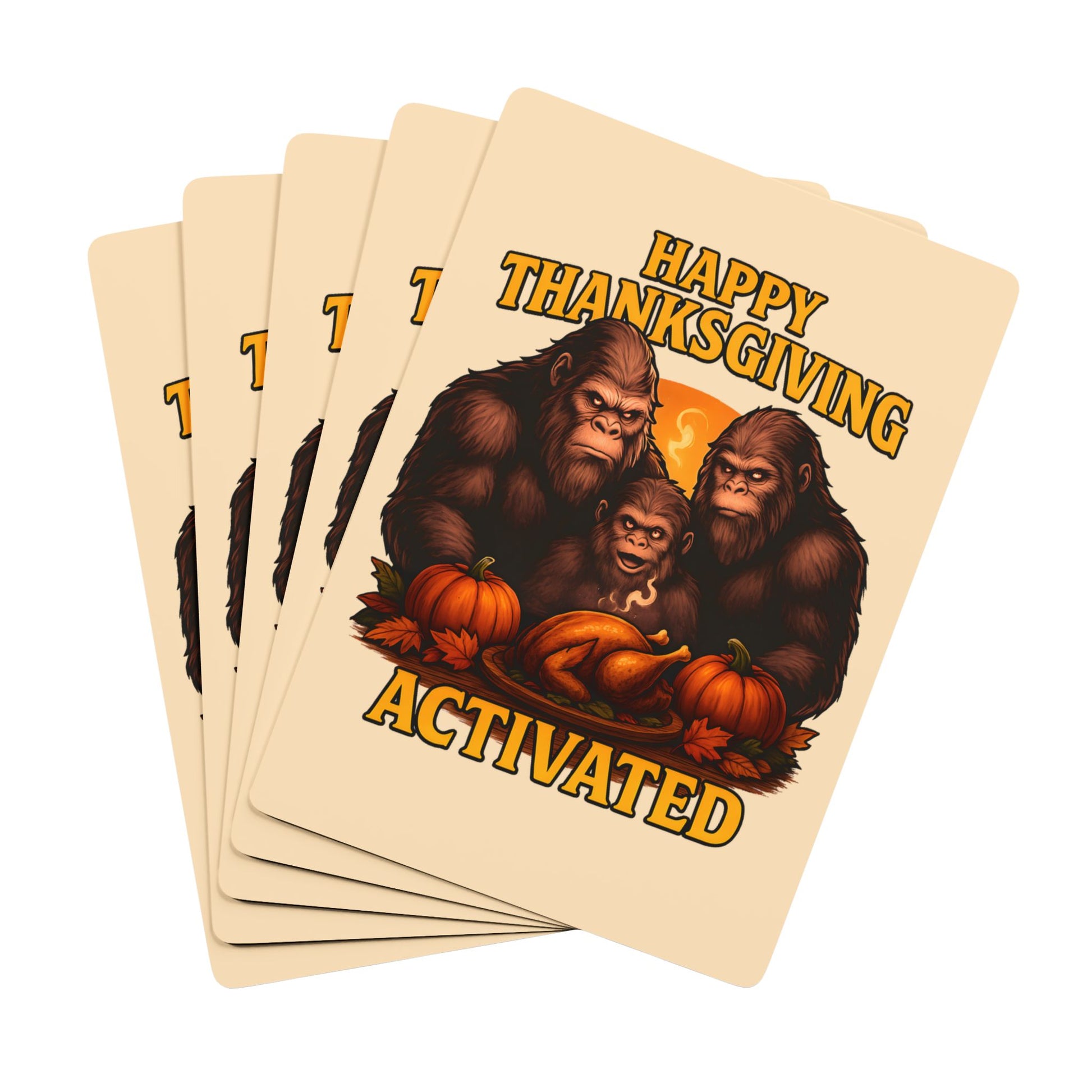 Thanksgiving Poker Playing Cards