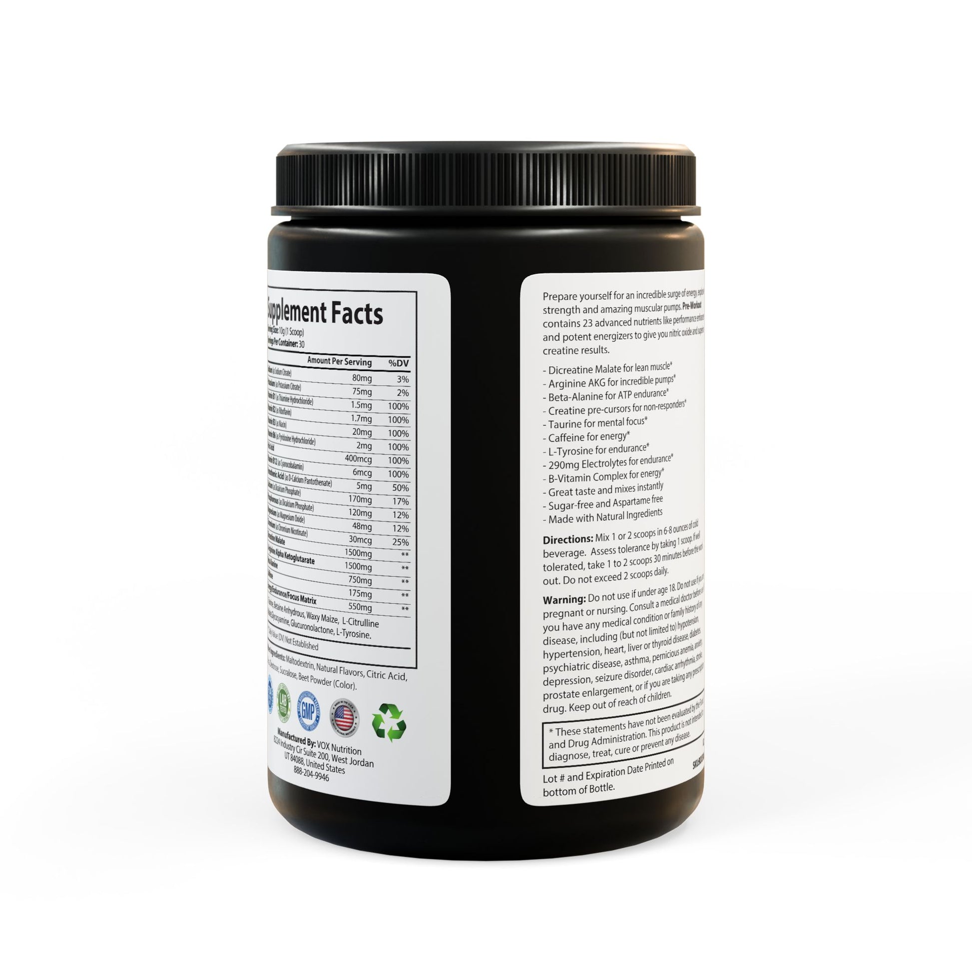 WildBound Pre-Workout Supplement, Watermelon (300g, 10.58oz) - Hidden Realm Essentials