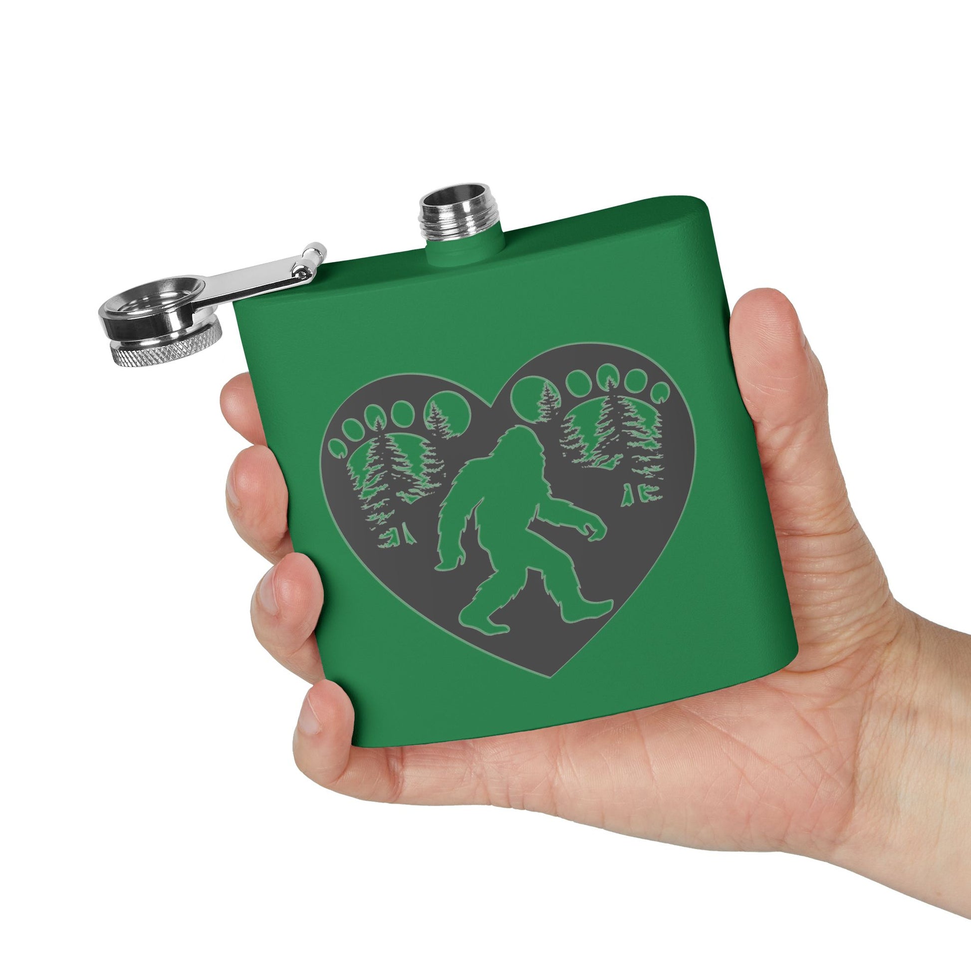 Dark Heart of the Wild – Bigfoot Love Stainless Steel Flask
