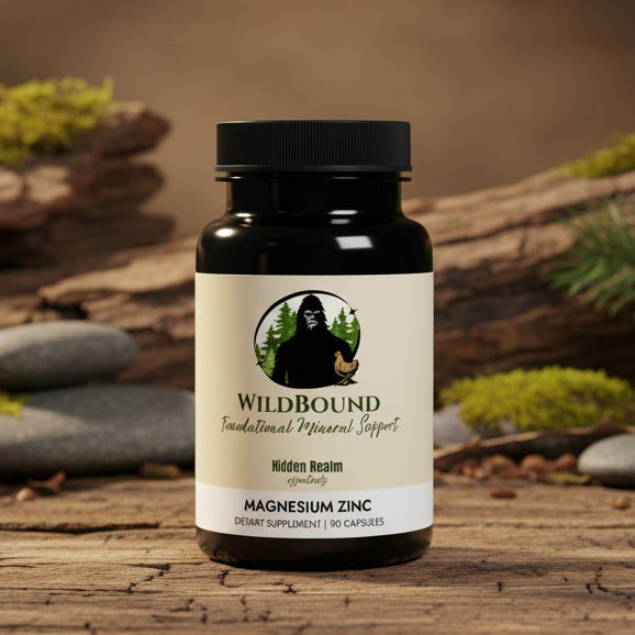WildBound Magnesium Zinc Supplement (90 Capsules) - Hidden Realm Essentials