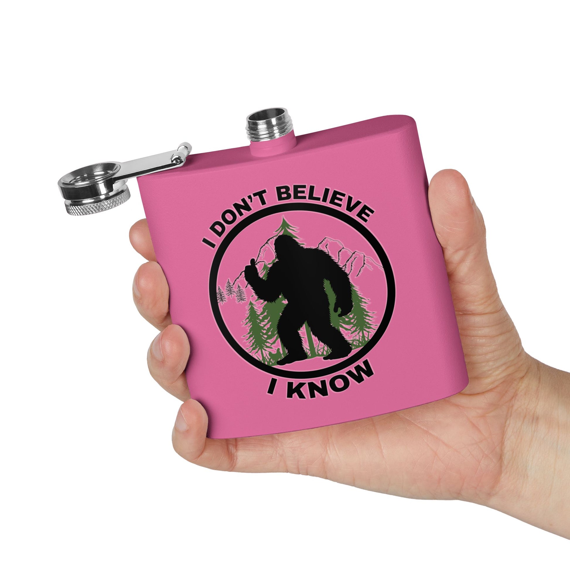 I Don’t Believe Stainless Steel Flask