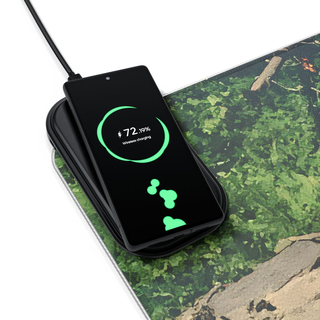 The Legend Lives – LED Wireless Charging Mouse Pad