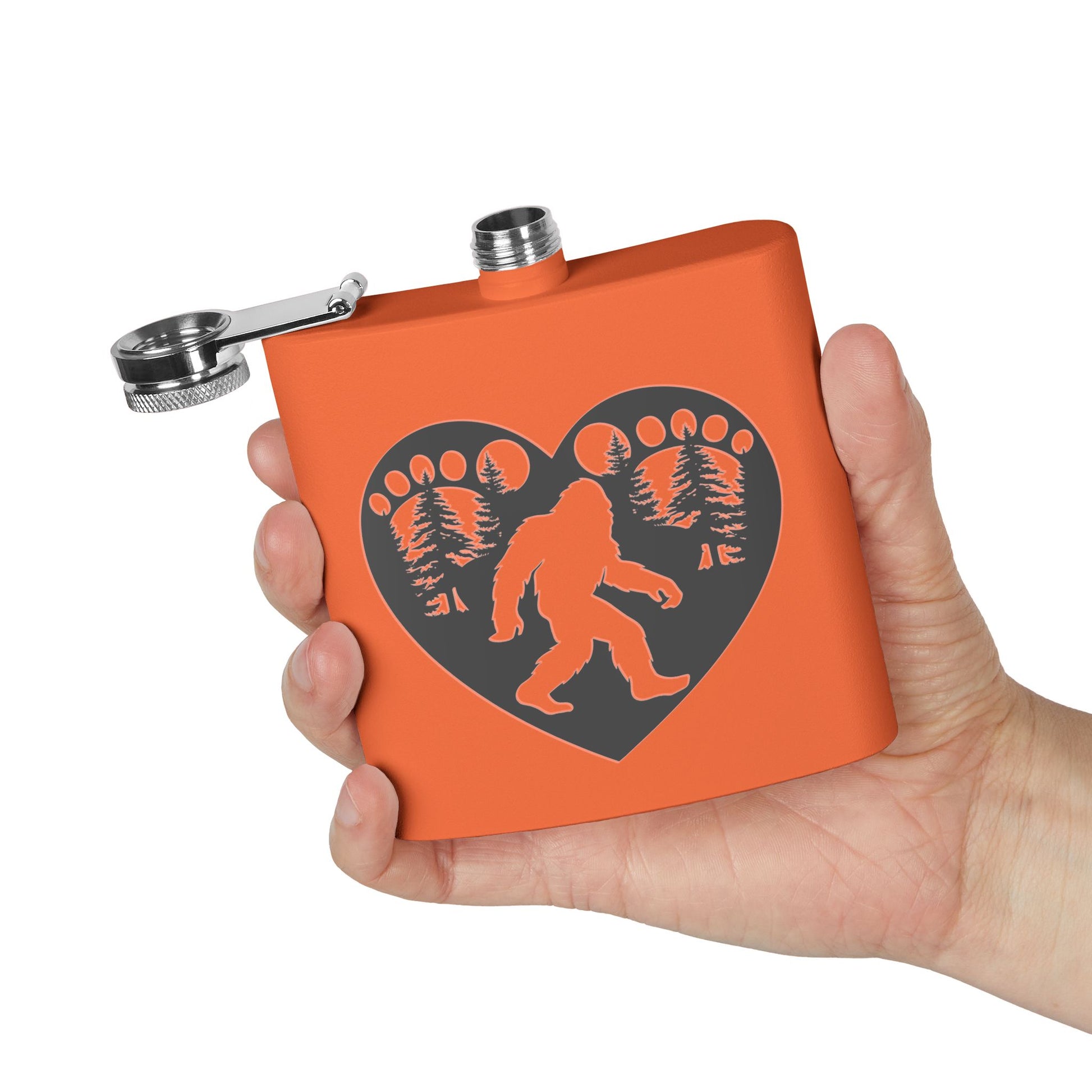 Dark Heart of the Wild – Bigfoot Love Stainless Steel Flask