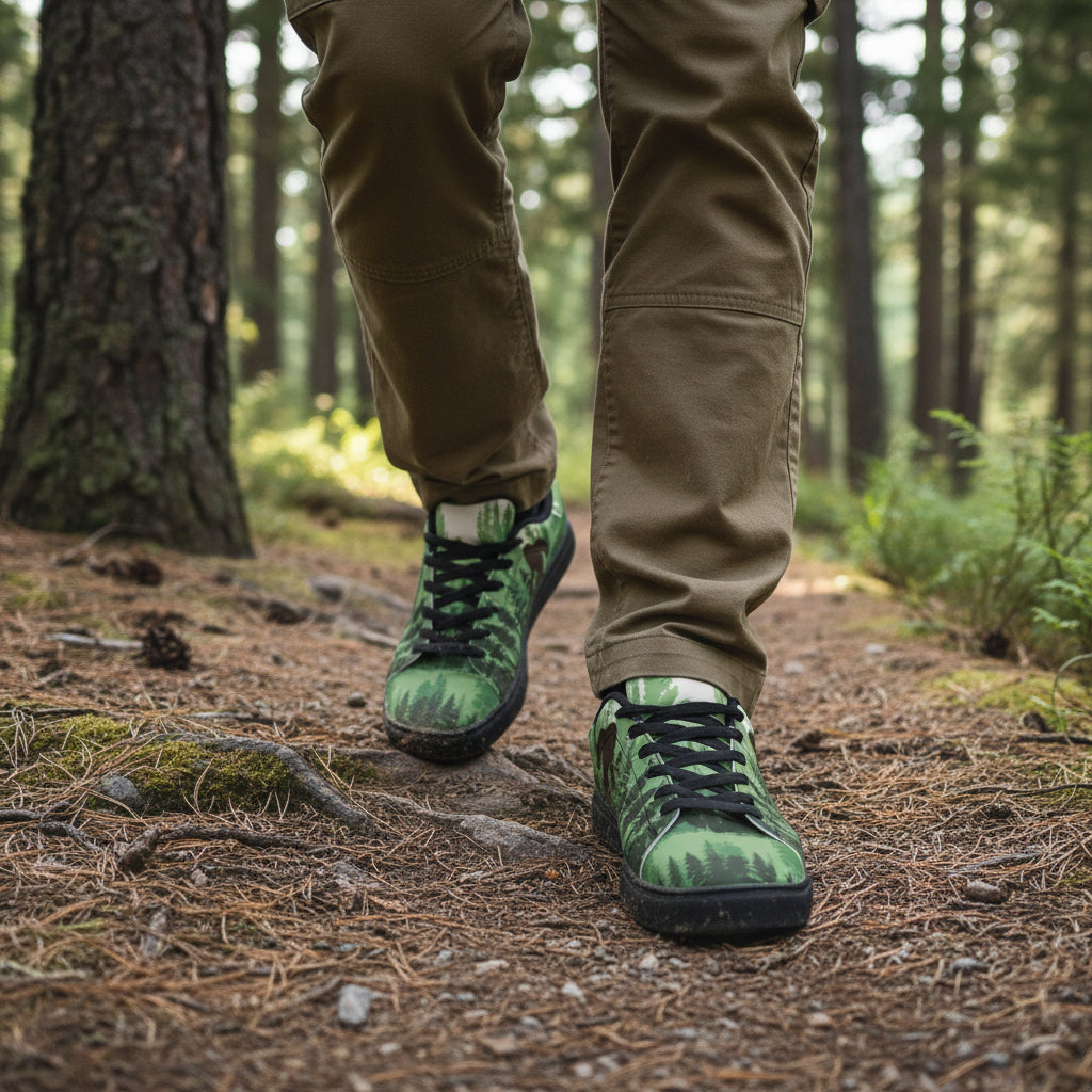 Woodland Walker Low-Top Leather Sneakers