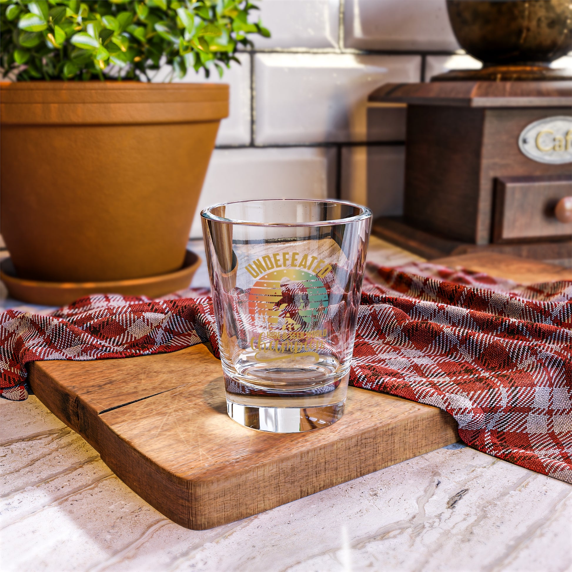 Undefeated Champion Shot Glass