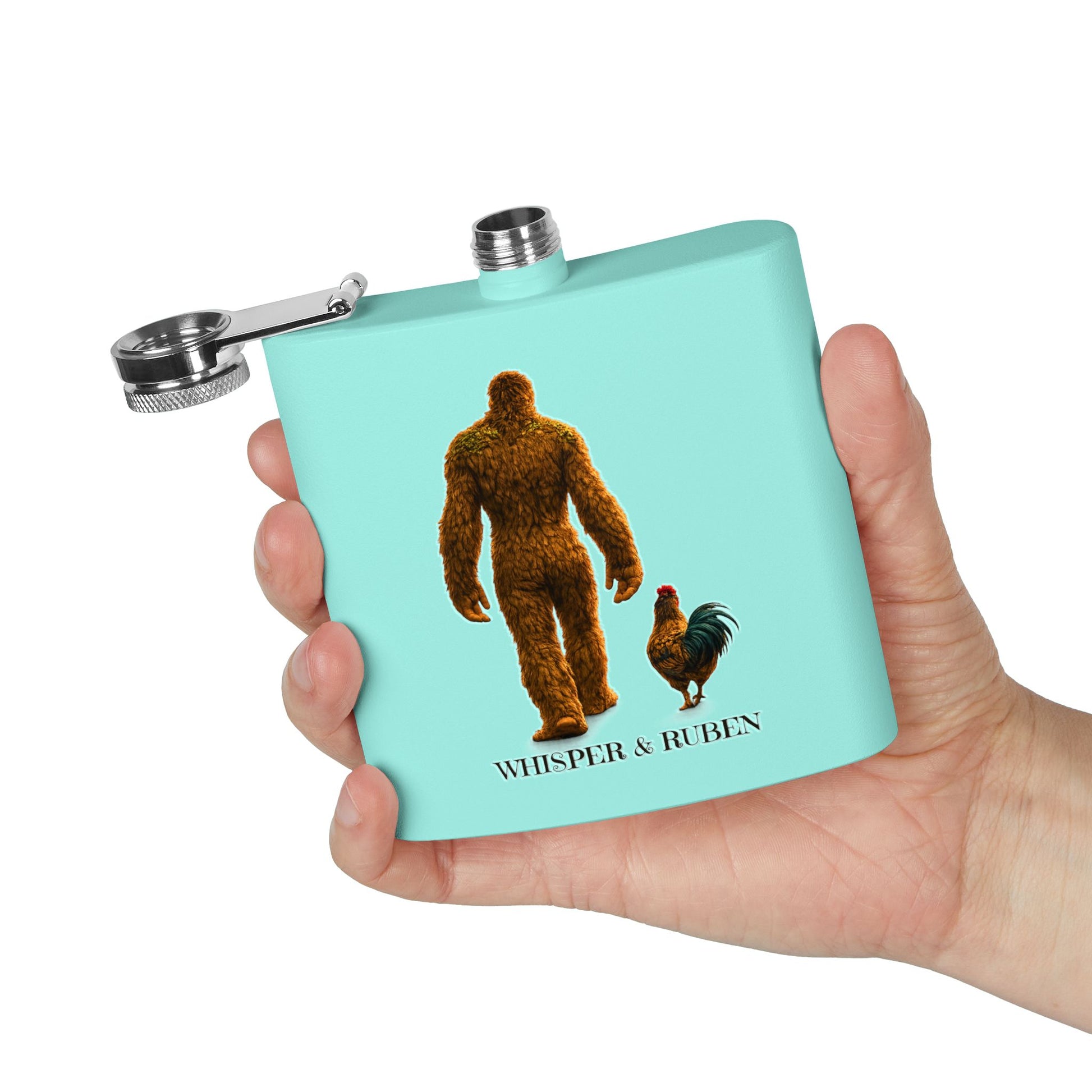 Copy of Dark Wild at Heart – Bigfoot Love Stainless Steel Flask