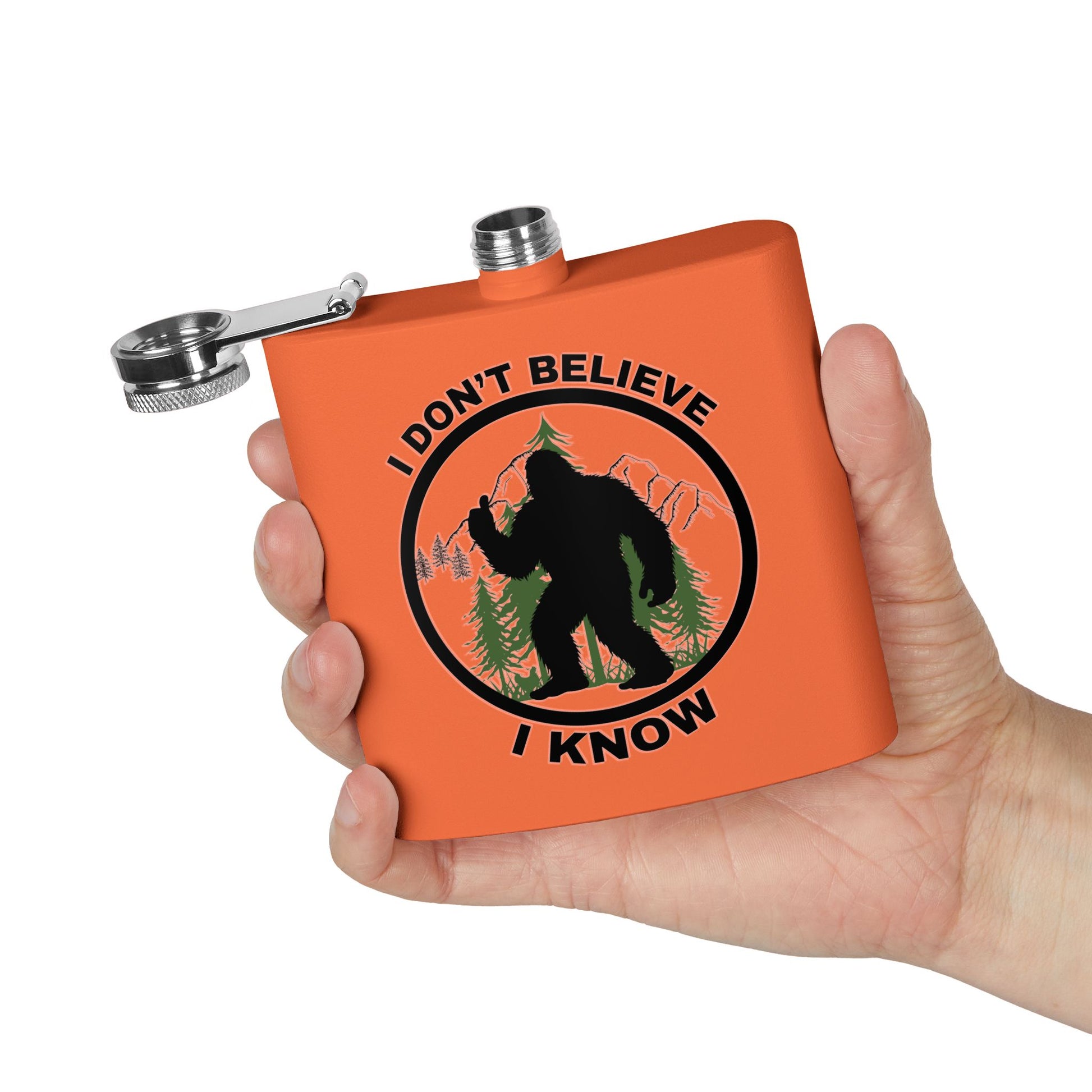 I Don’t Believe Stainless Steel Flask