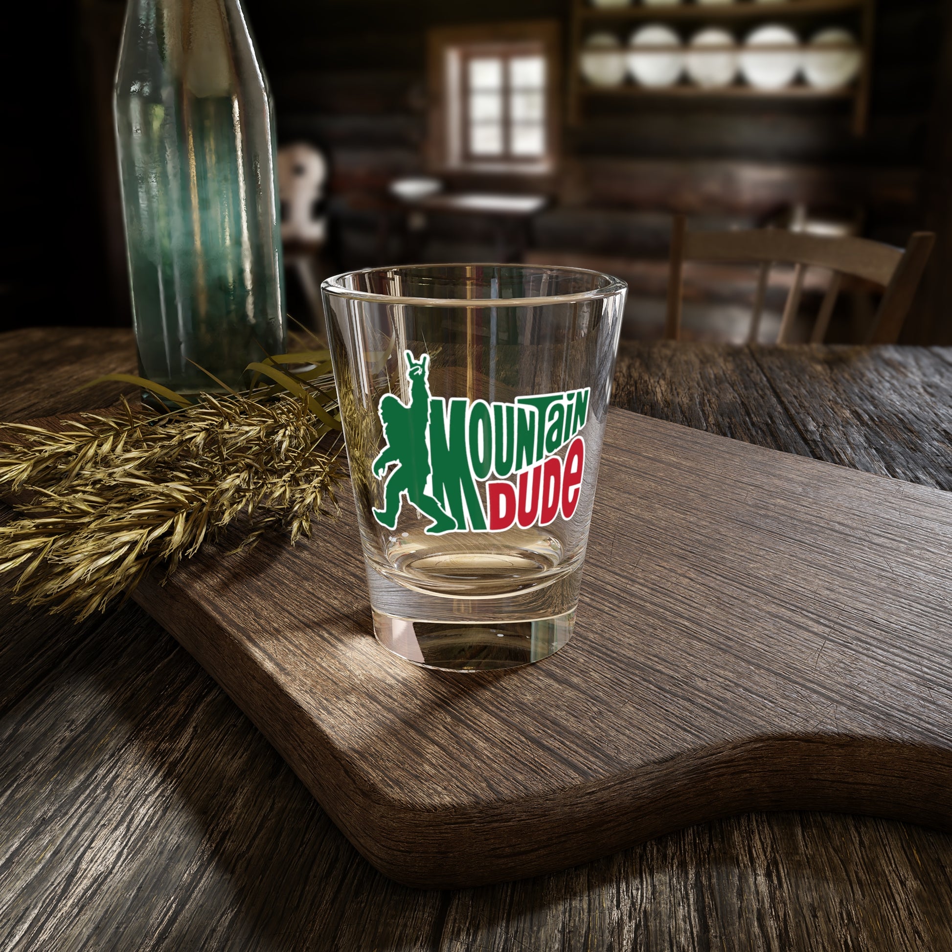 Mountain Dude Shot Glass