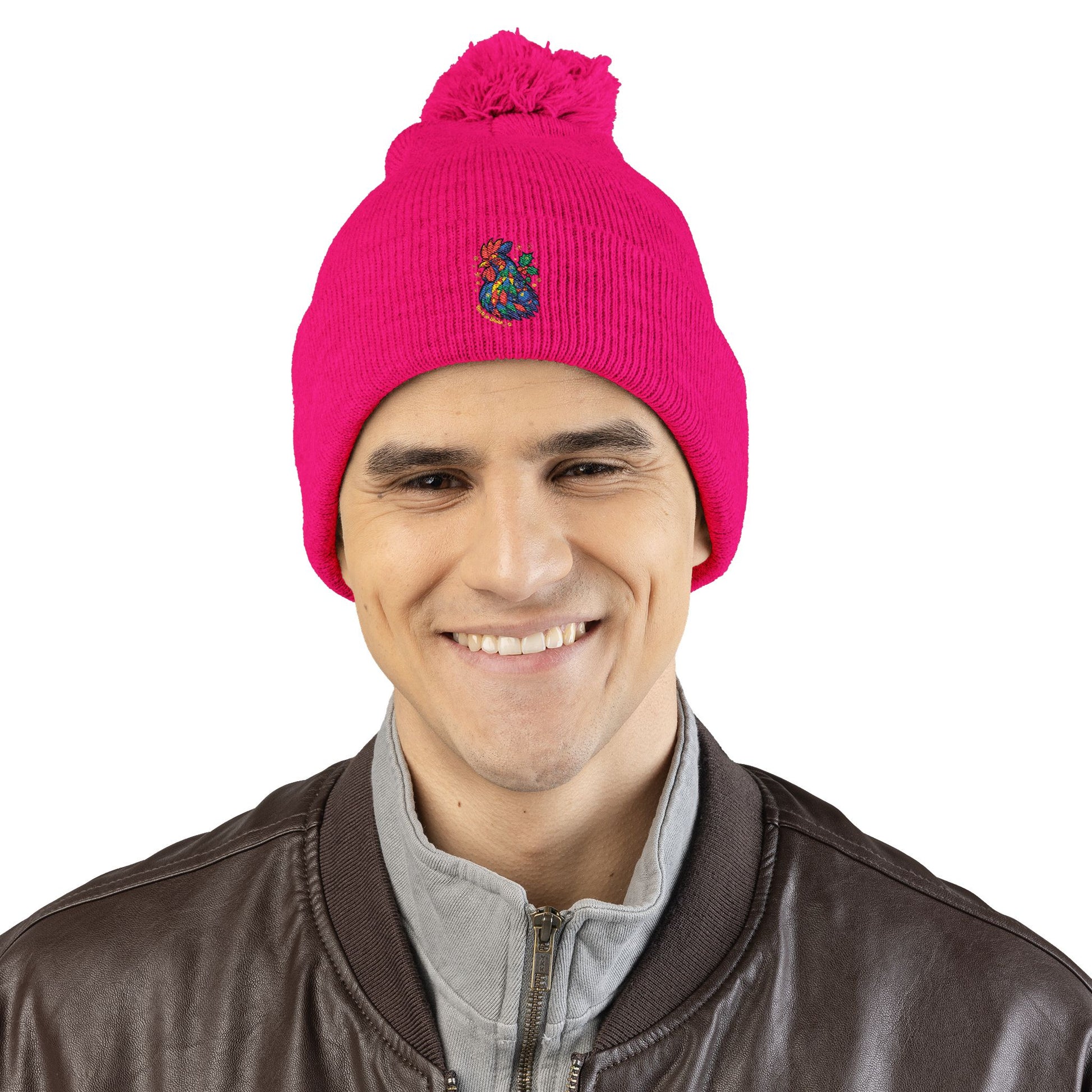 Born to Shine – Cozy Pom Knit Beanie