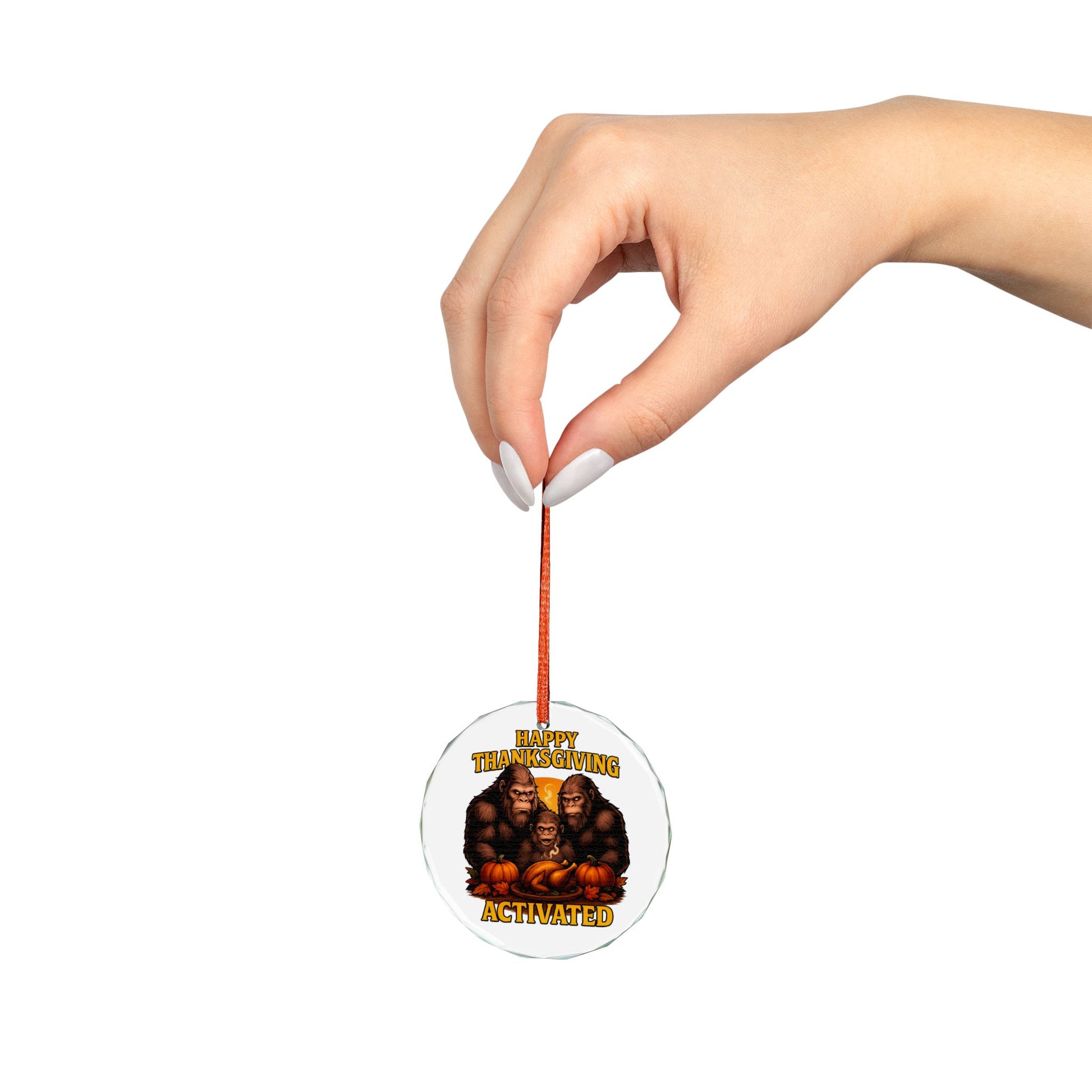 Thanksgiving 2.0 Crystal Glass Ornament