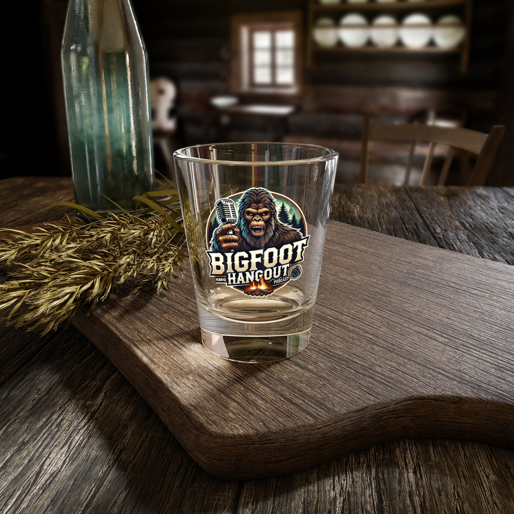 Bigfoot Hangout Logo Shot Glass — 1.5 oz Collectible