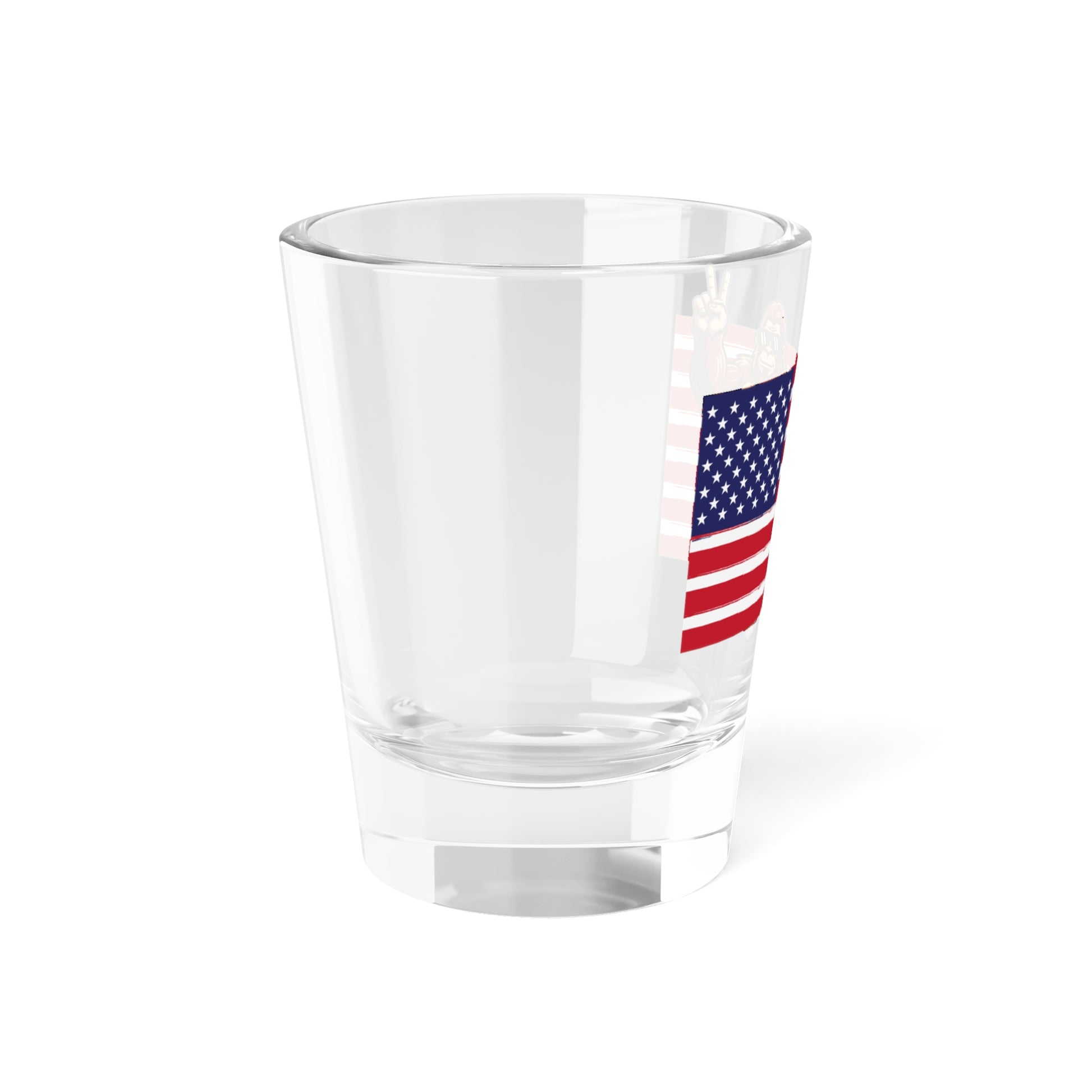 Patriotic Peace Squatch Shot Glass