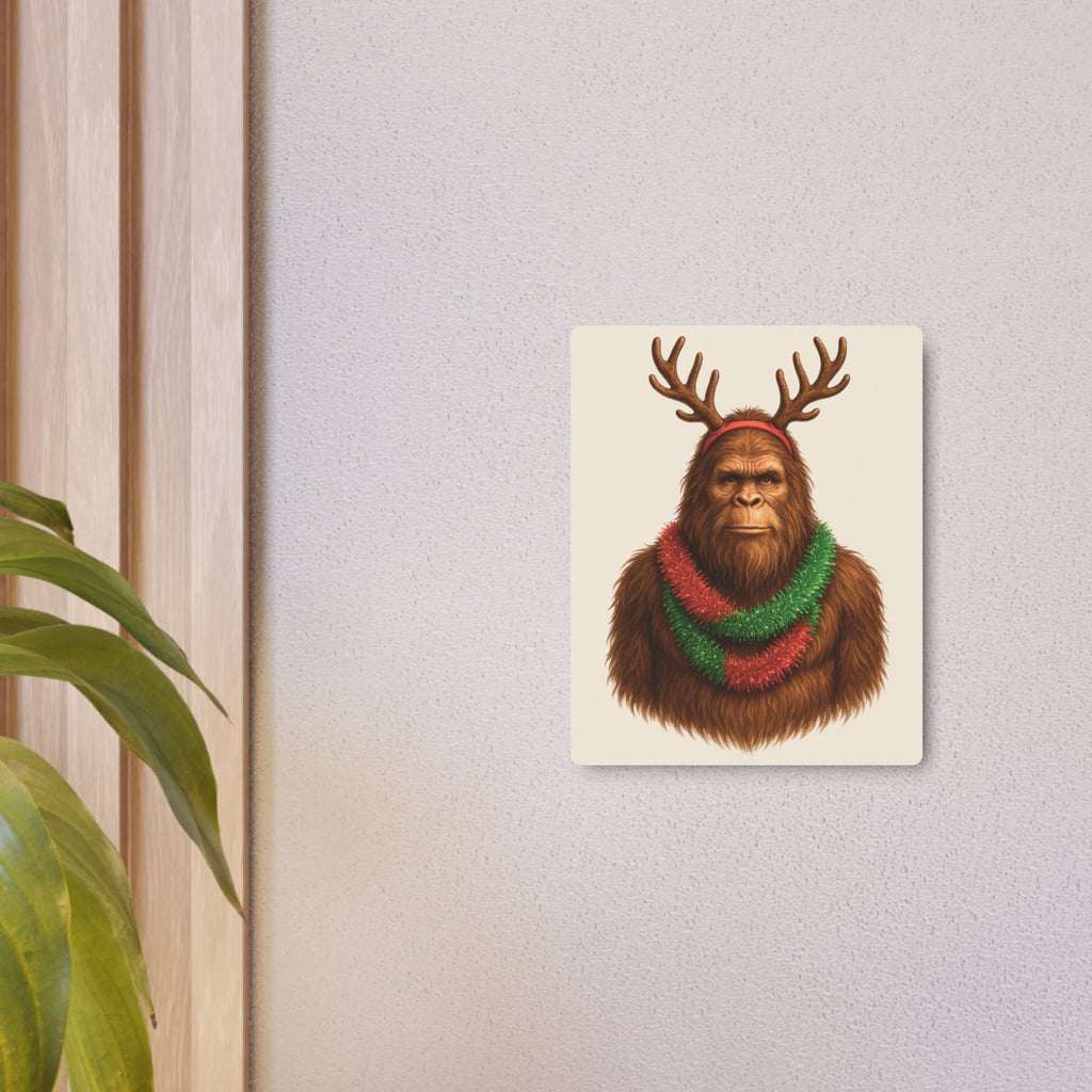 Reindeer Squatch – Metal Wall Art Sign