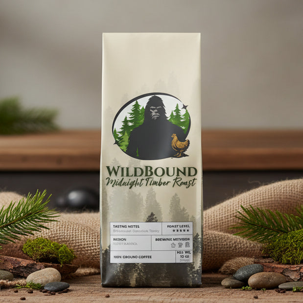 WildBound Midnight Timber Roast Coffee Blend (Dark French Roast) - Hidden Realm Essentials