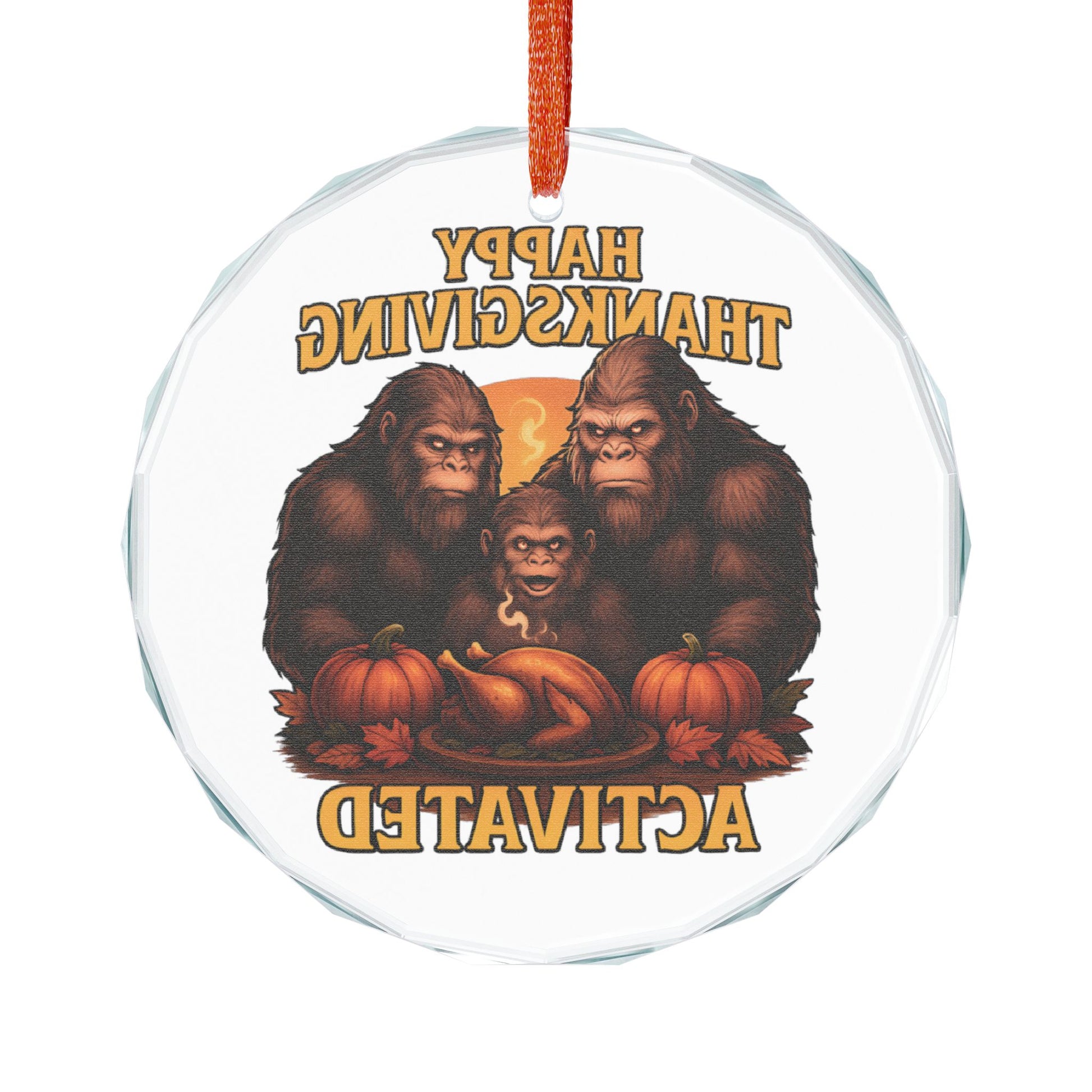Thanksgiving 2.0 Crystal Glass Ornament