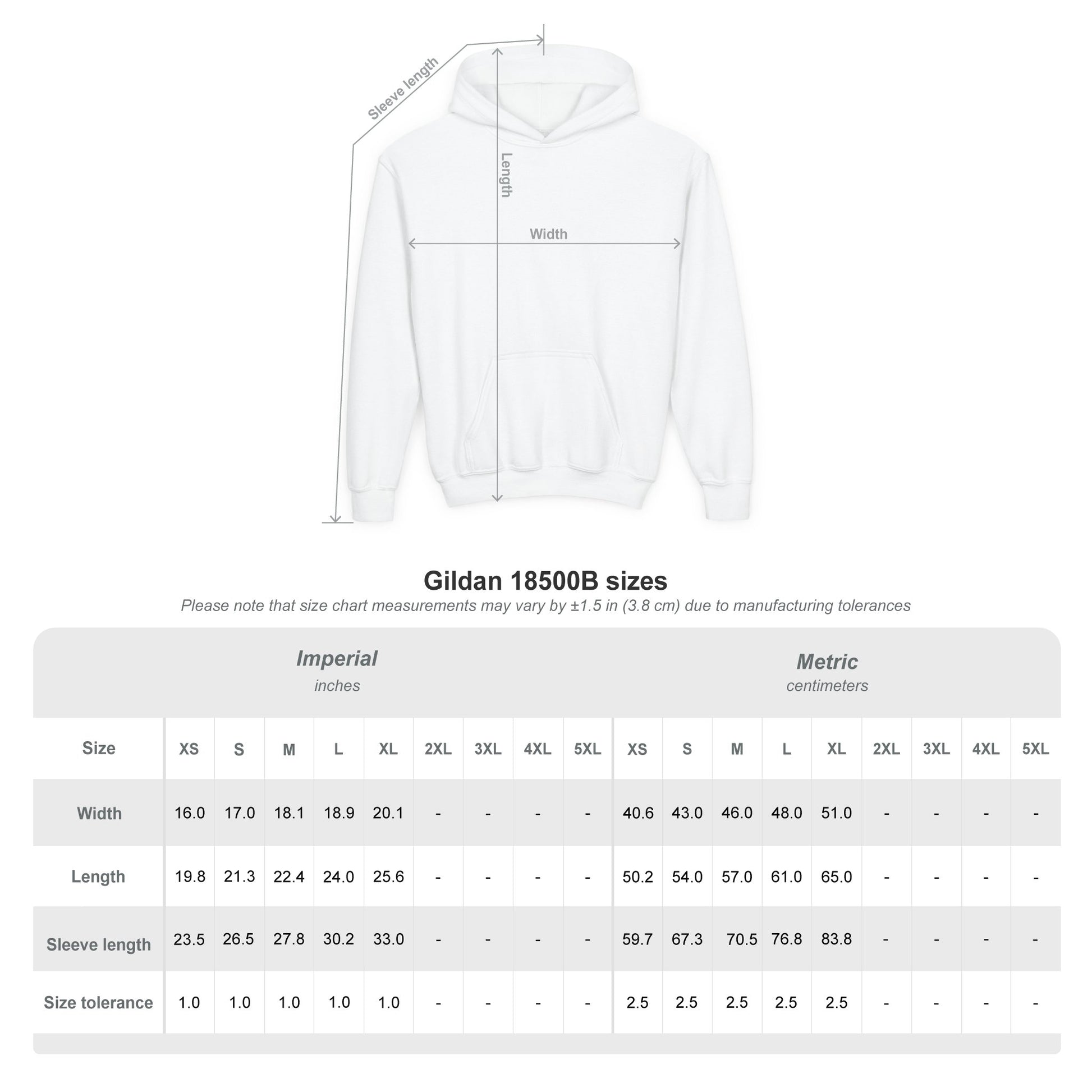 Whisper & Ruben Youth Heavy Blend Hooded Sweatshirt