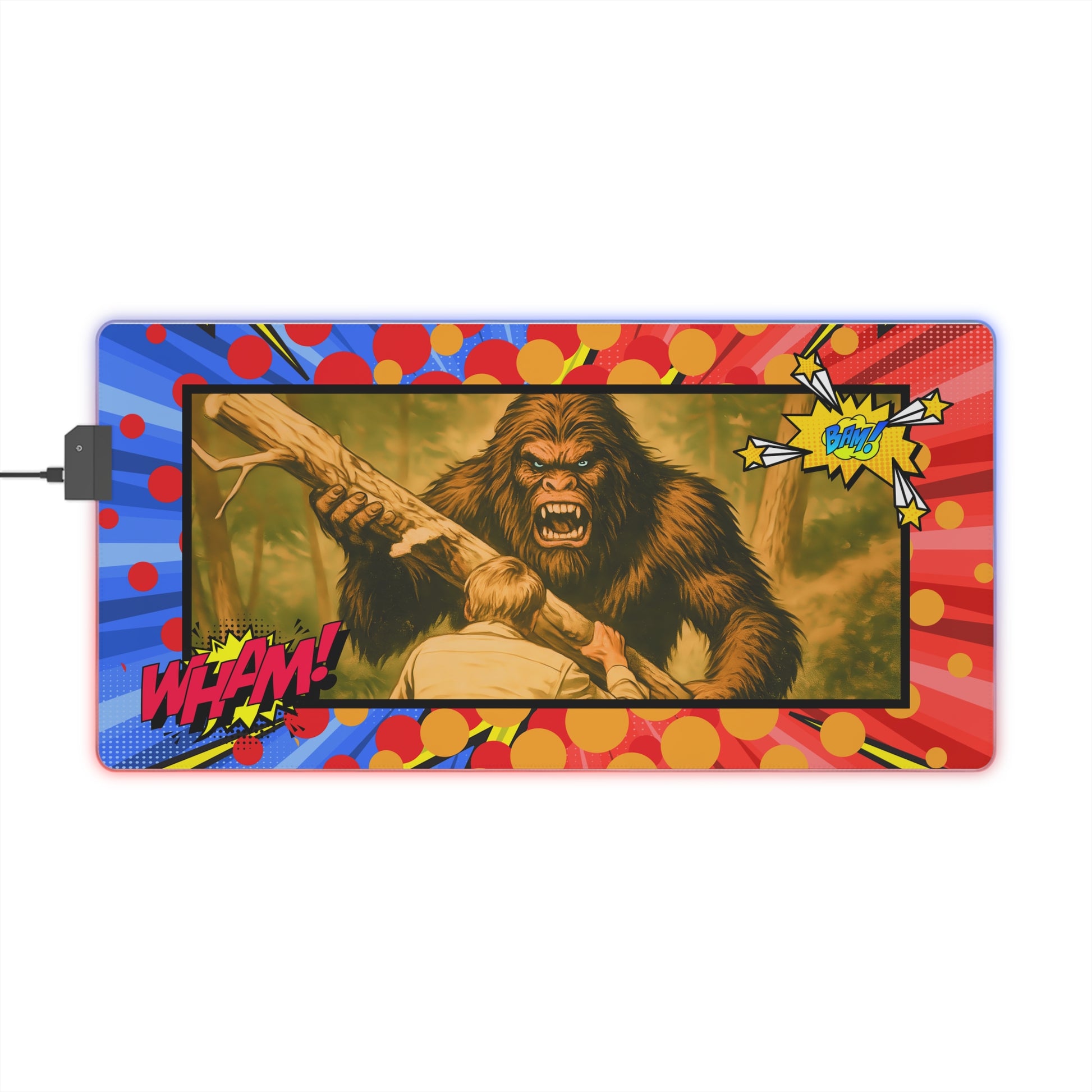 Wham Bam: Legends Unleashed – LED Gaming Mouse Pad