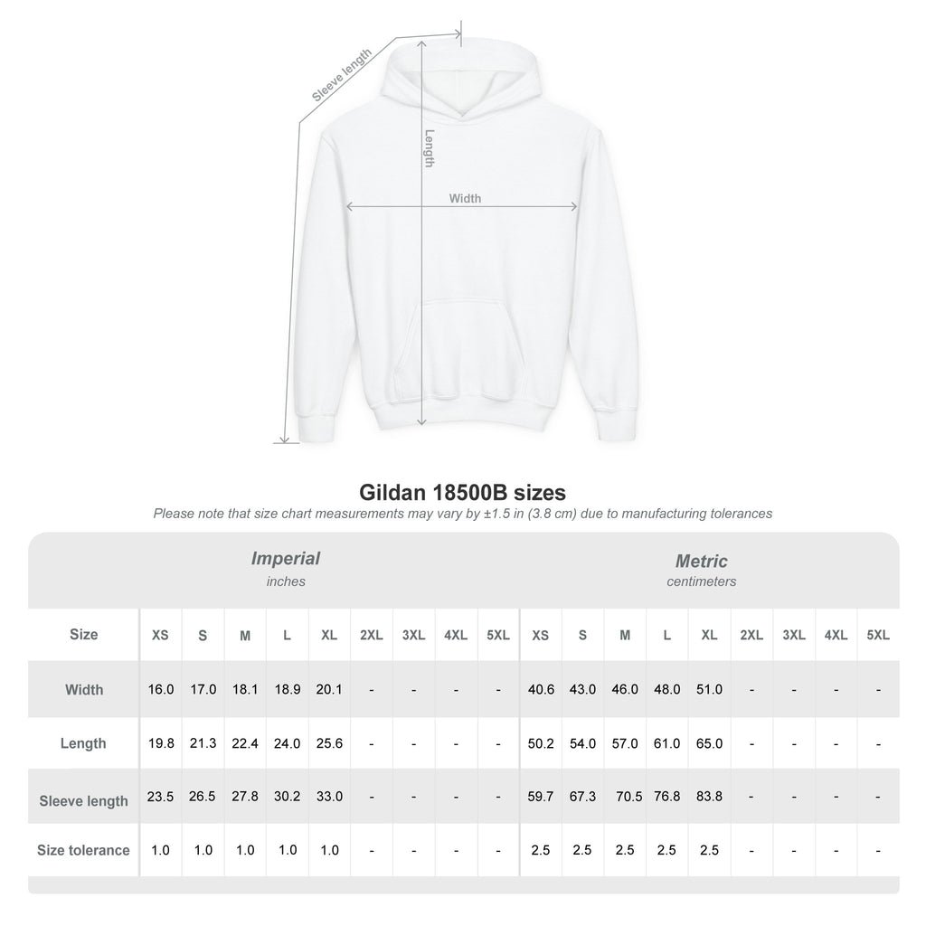 Whisper & Ruben Youth Heavy Blend Hooded Sweatshirt