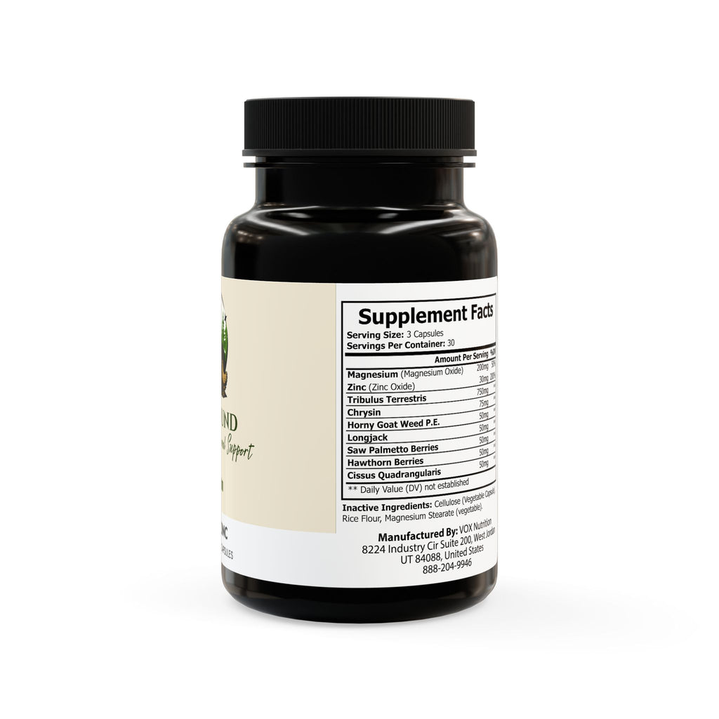 WildBound Magnesium Zinc Supplement (90 Capsules) - Hidden Realm Essentials