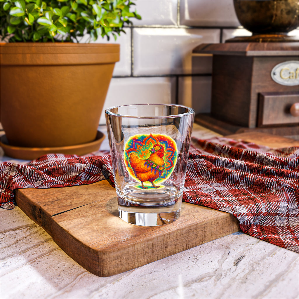 The Henlightened Shot Glass