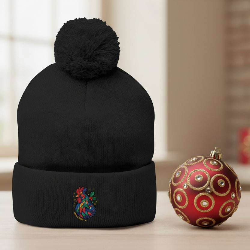 Born to Shine – Cozy Pom Knit Beanie