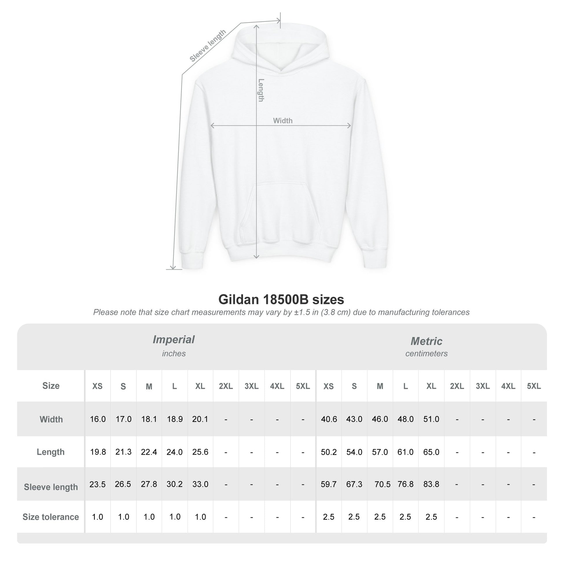 Whisper & Ruben Youth Heavy Blend Hooded Sweatshirt