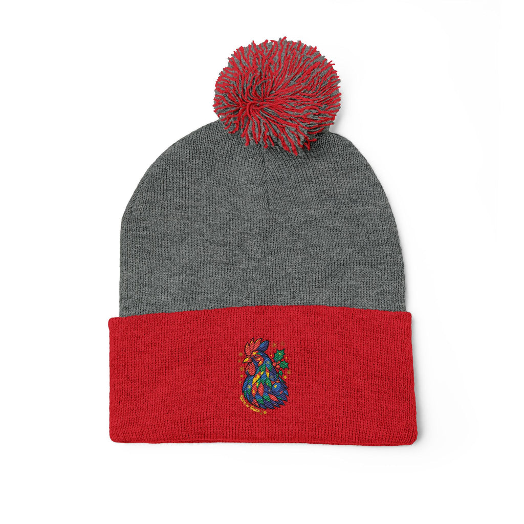 Born to Shine – Cozy Pom Knit Beanie