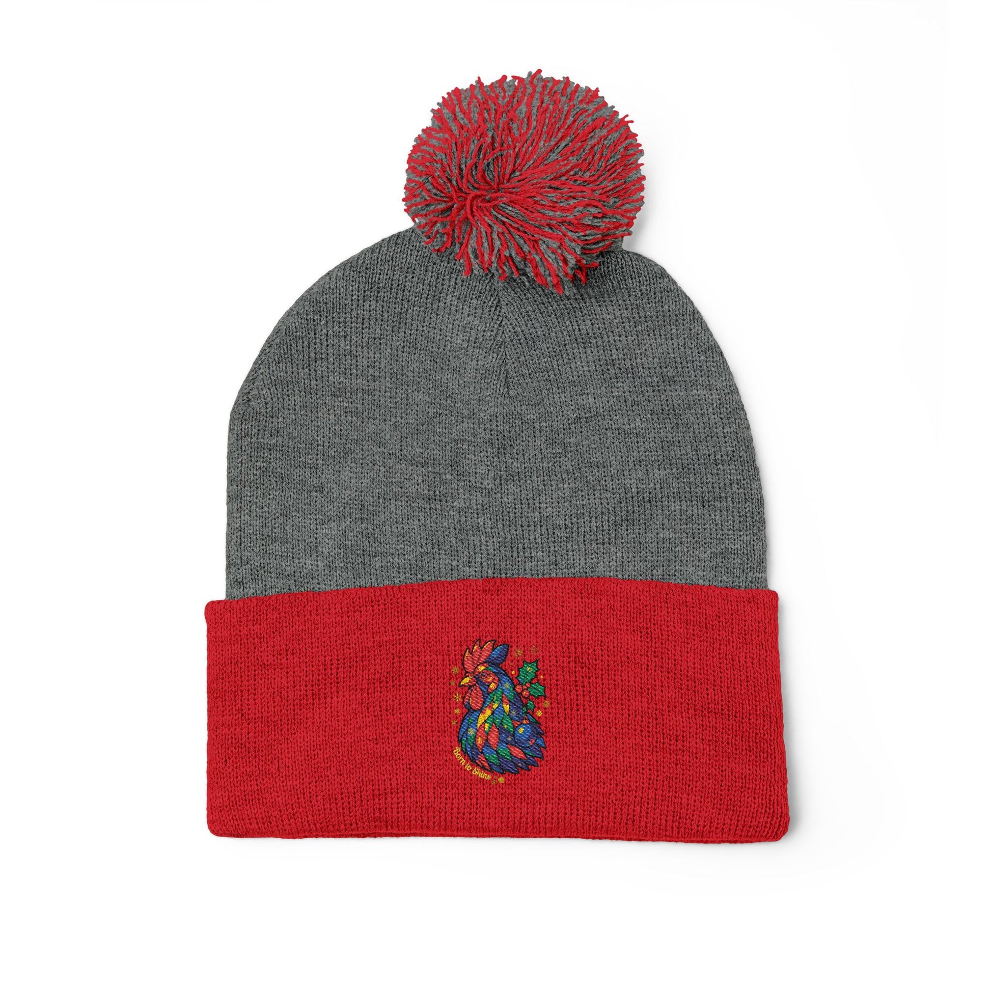 Born to Shine – Cozy Pom Knit Beanie