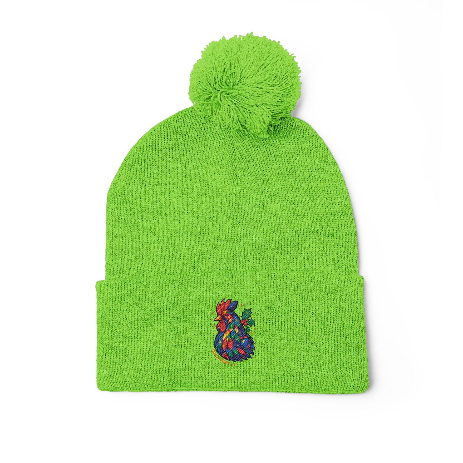Born to Shine – Cozy Pom Knit Beanie